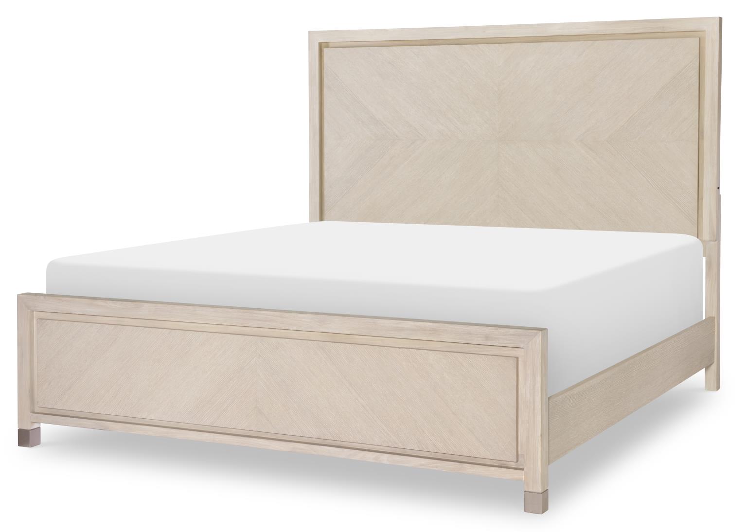 Legacy Furniture Bliss Soft Cashmere Queen Lighted Panel Bed