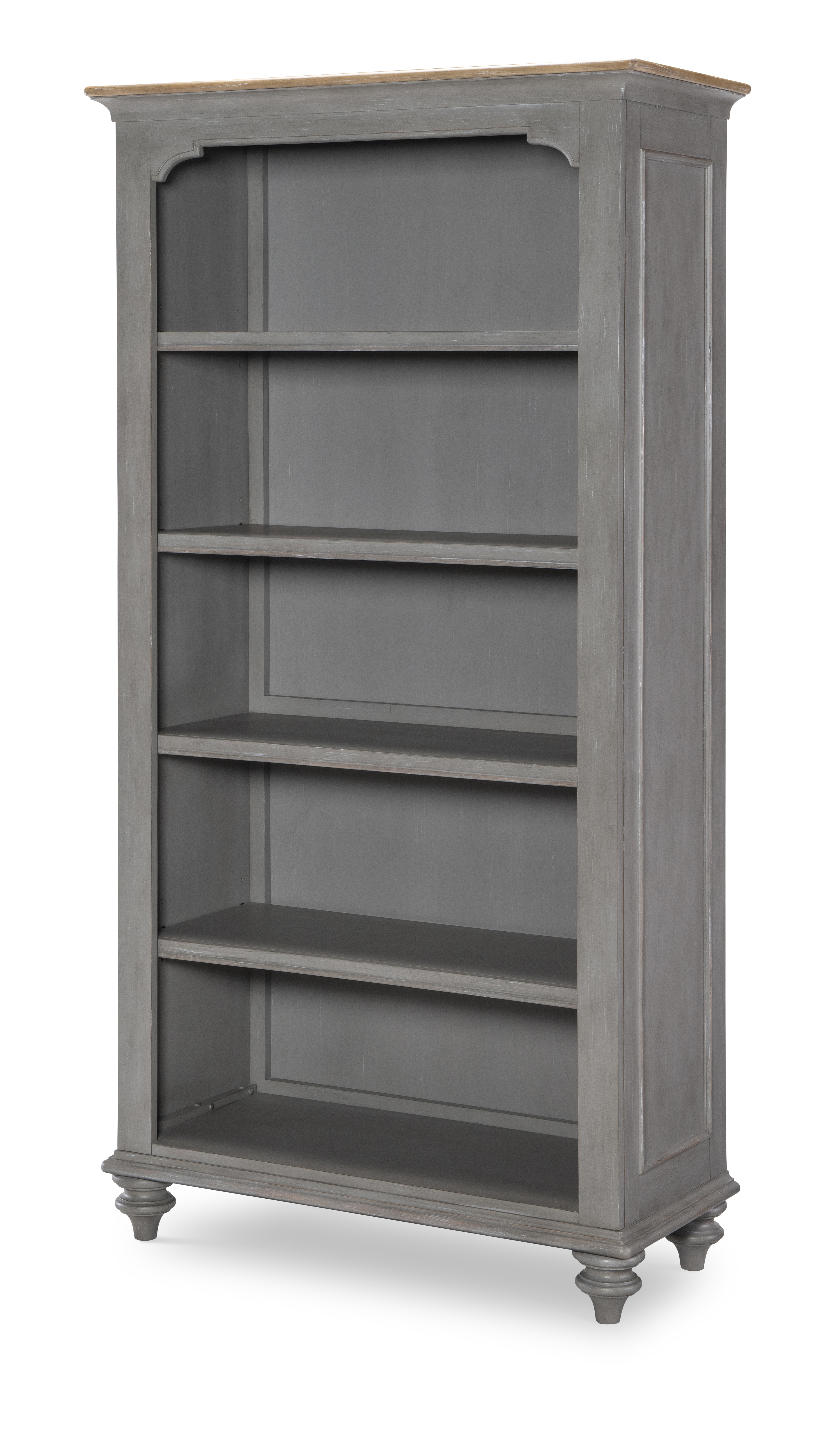 Legacy Furniture Kingston Brown Tweed Gray Bookcase