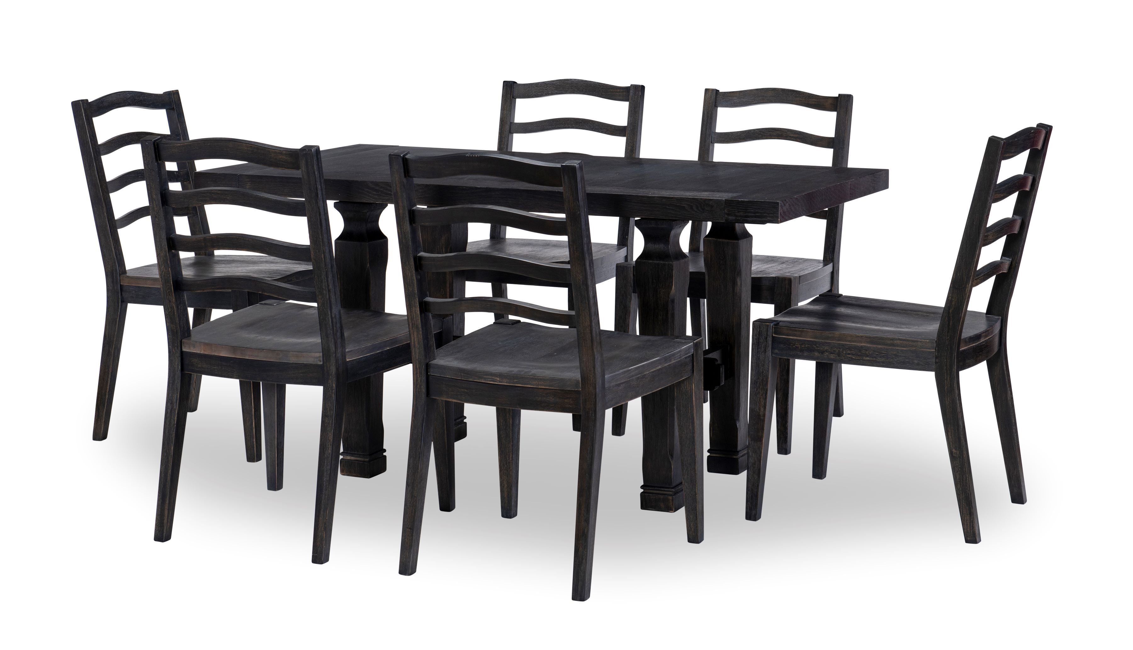 Legacy Furniture Halifax Java 7pc Dining Room Set With Freindship Table And...