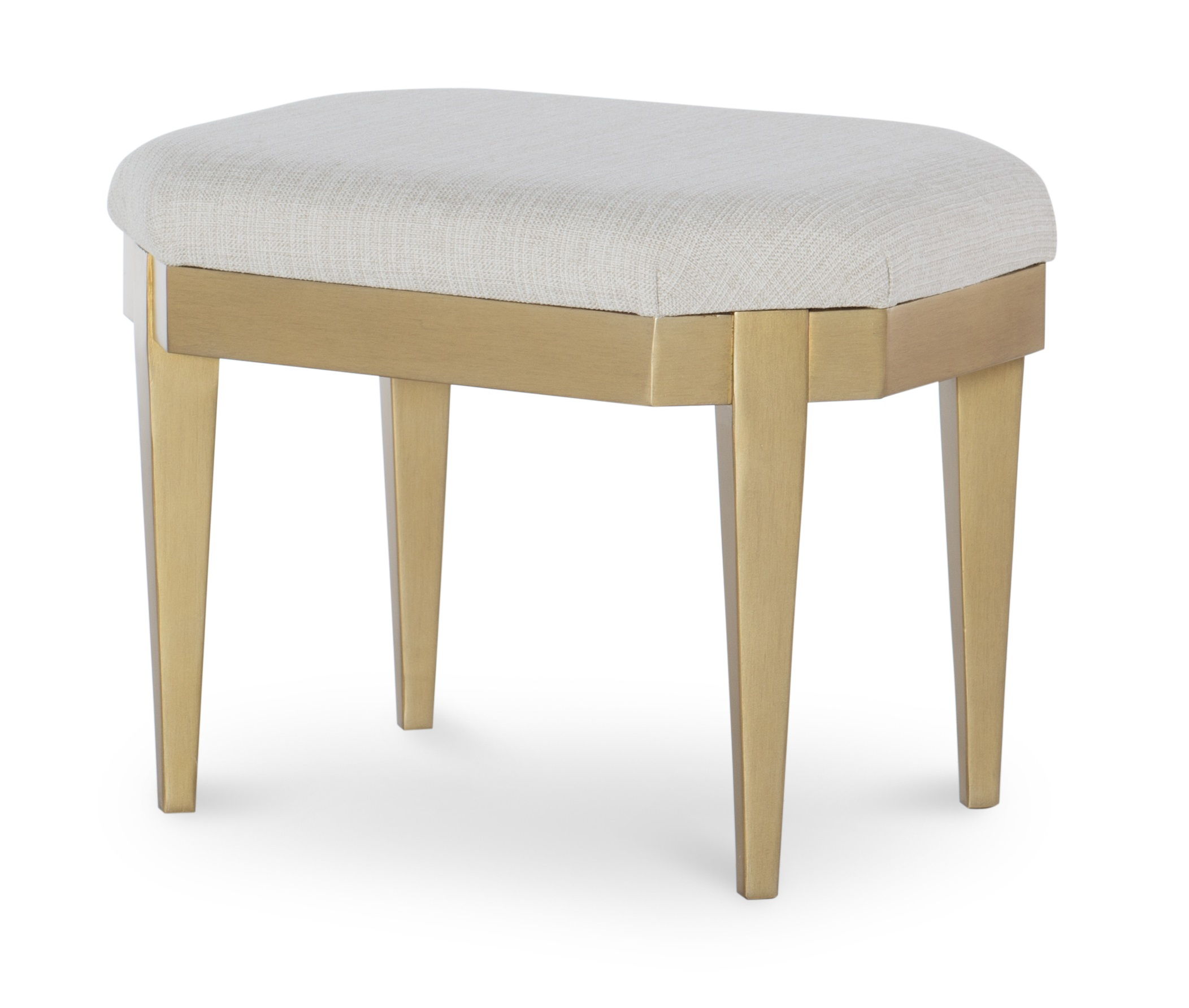Legacy Kids Chelsea By Rr White Gold Vanity Stool