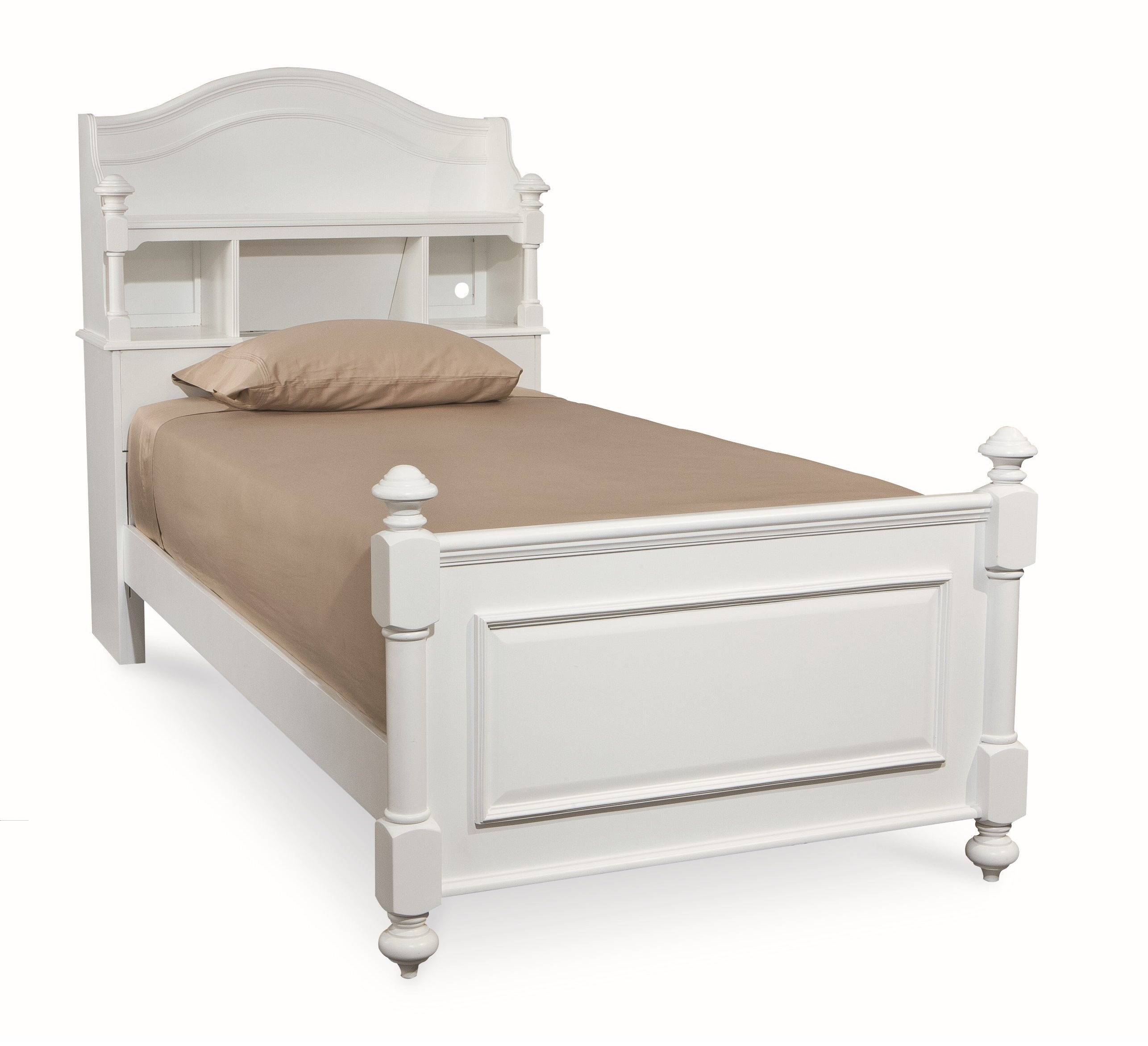 Legacy Kids Madison Natural White Twin Bookcase Bed