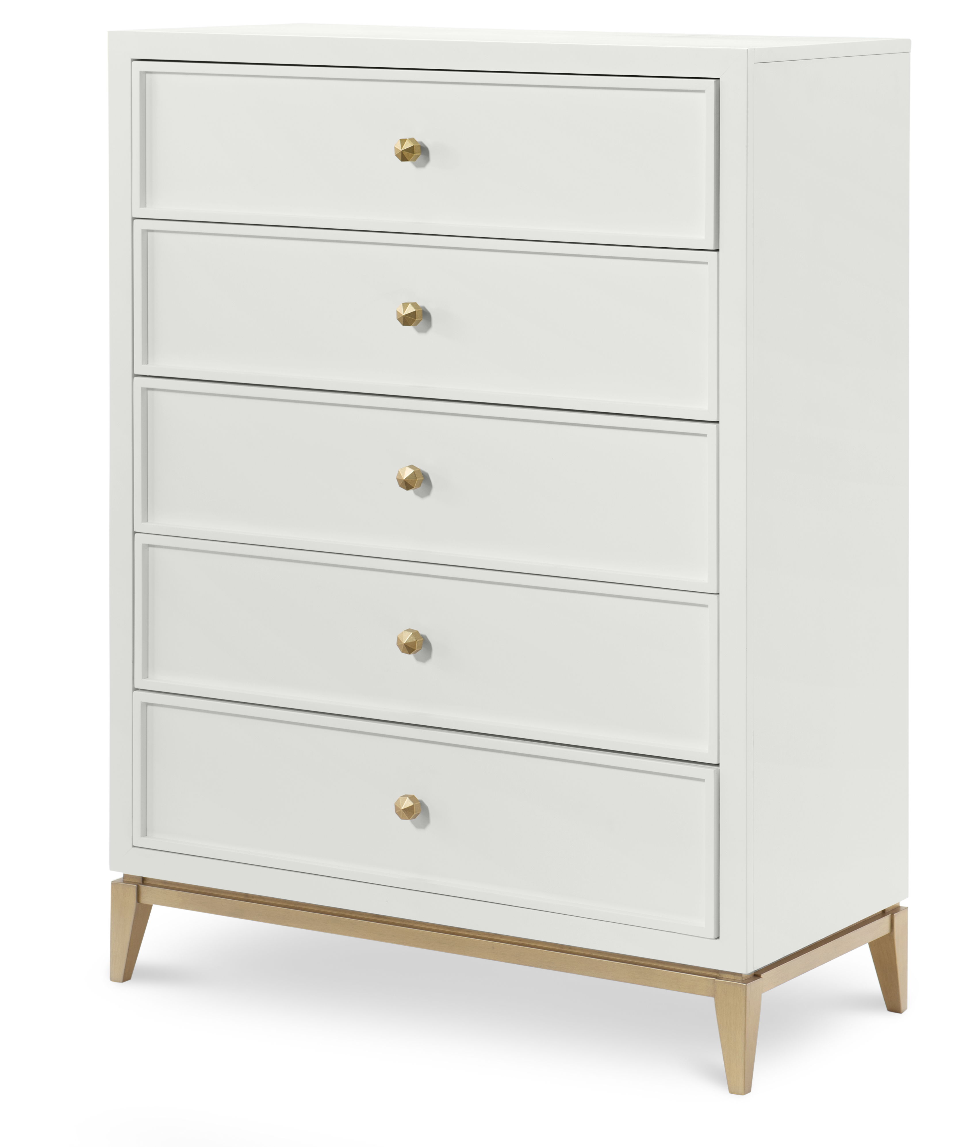 Legacy Kids Chelsea By Rr White Gold Drawer Chest