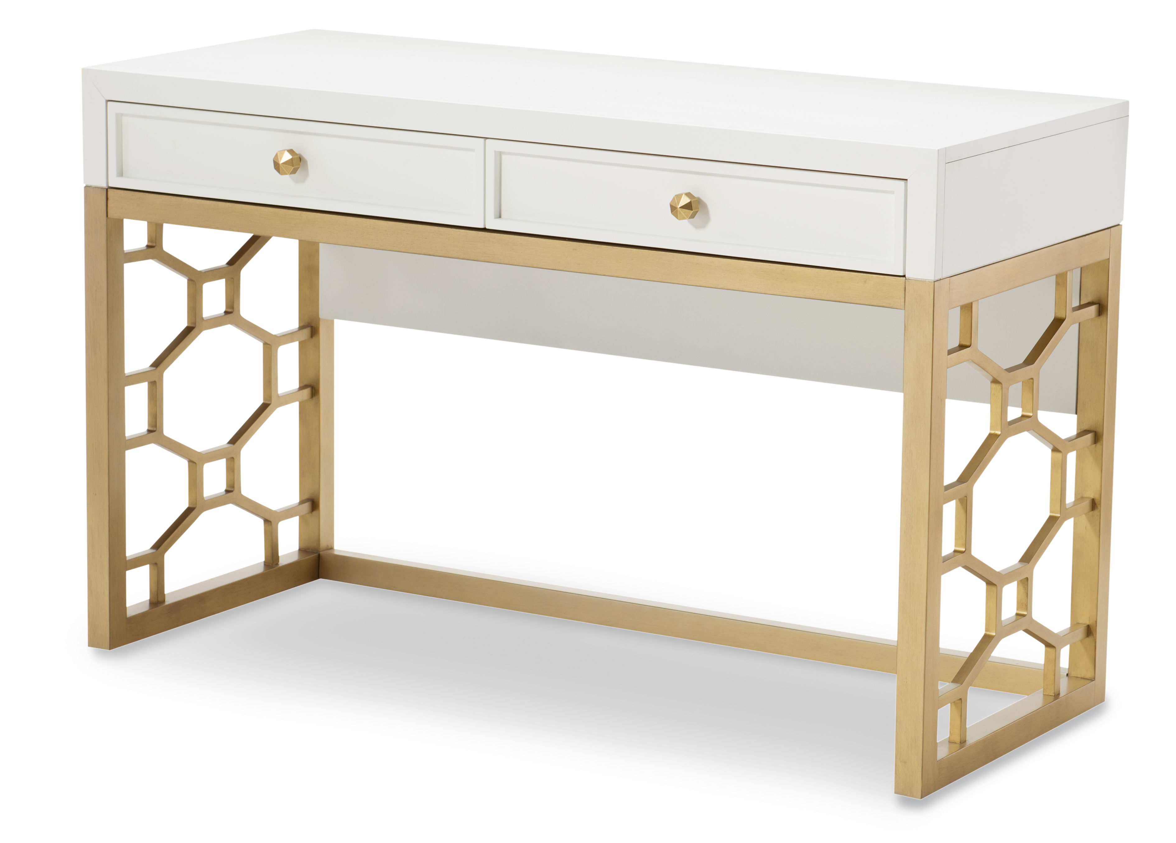 Legacy Kids Chelsea By Rr White Gold Desk Vanity