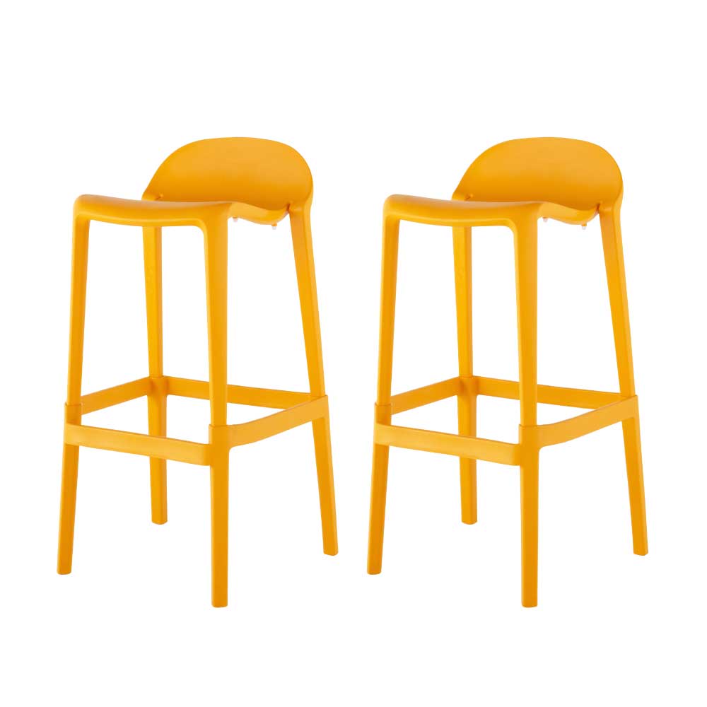 2 Lagoon Joyous Orange Bar Stools
