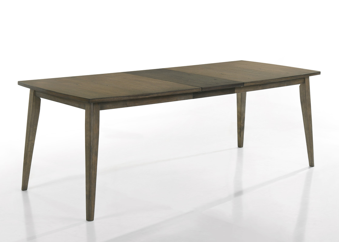 Lilola Home Bistro Vintage Walnut Dining Table with Extension Leaf