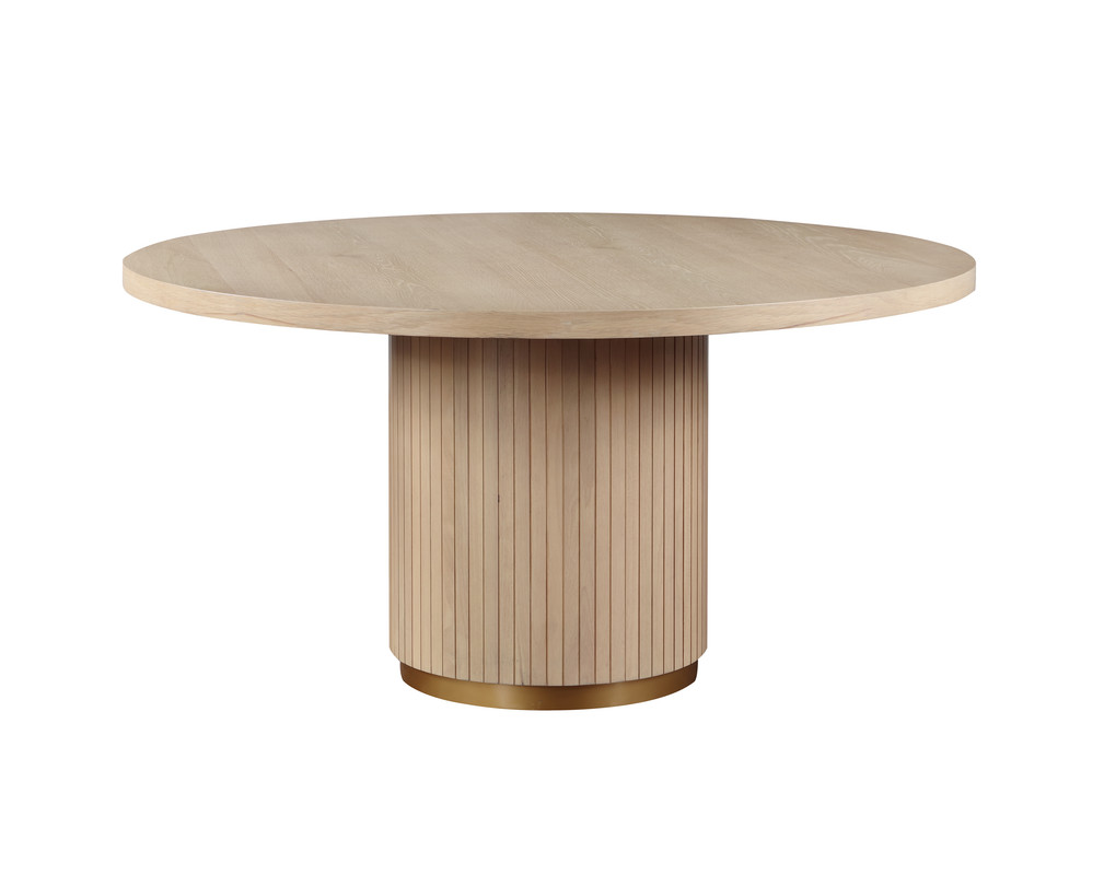 Lilola Home Caspian Oak 59 Inch Dining Table