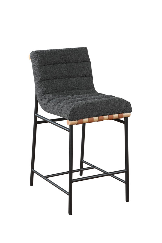 Lilola Home Lahni Dark Gray Counter Height Chair