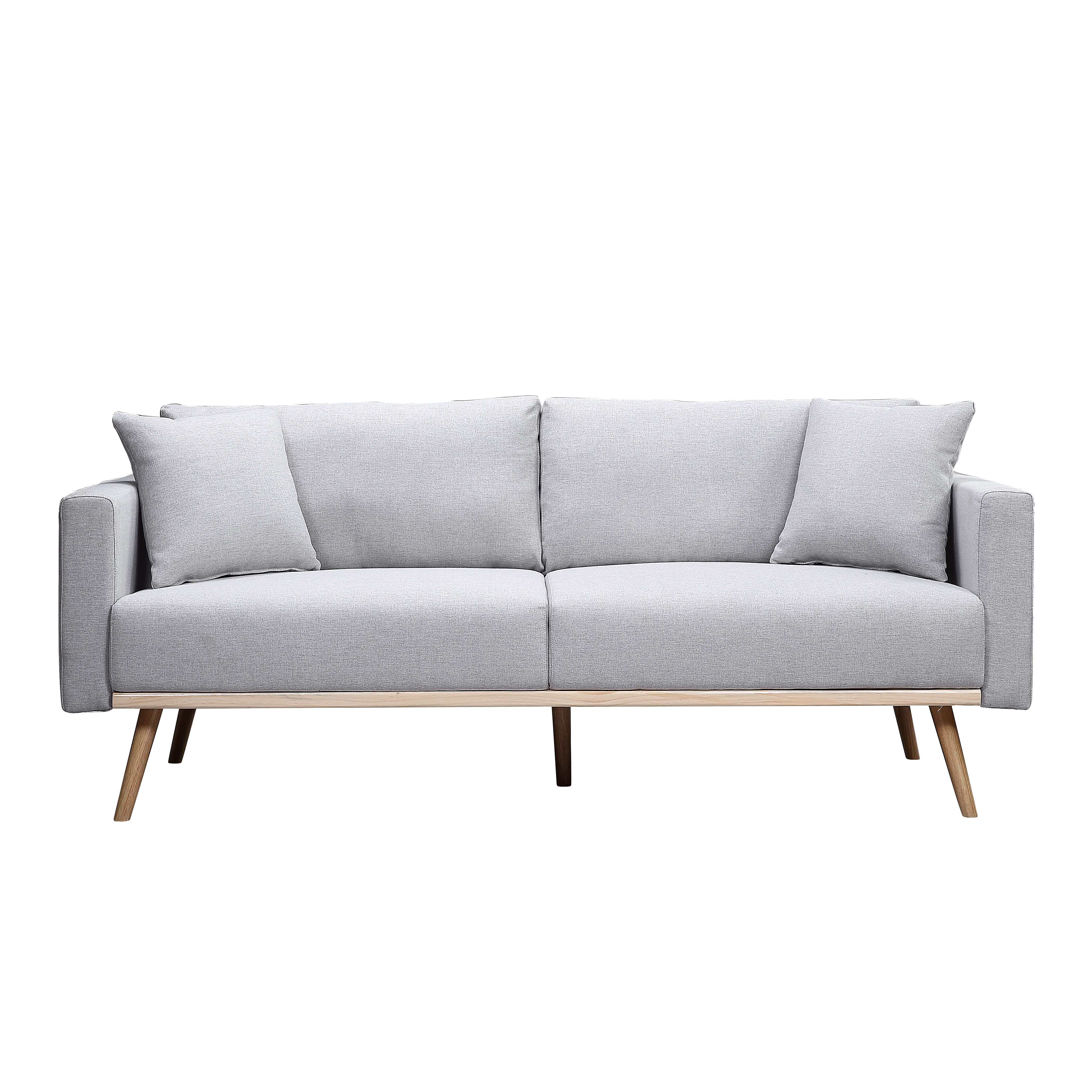 Lilola Home Easton Light Gray 3pc Living Room Set