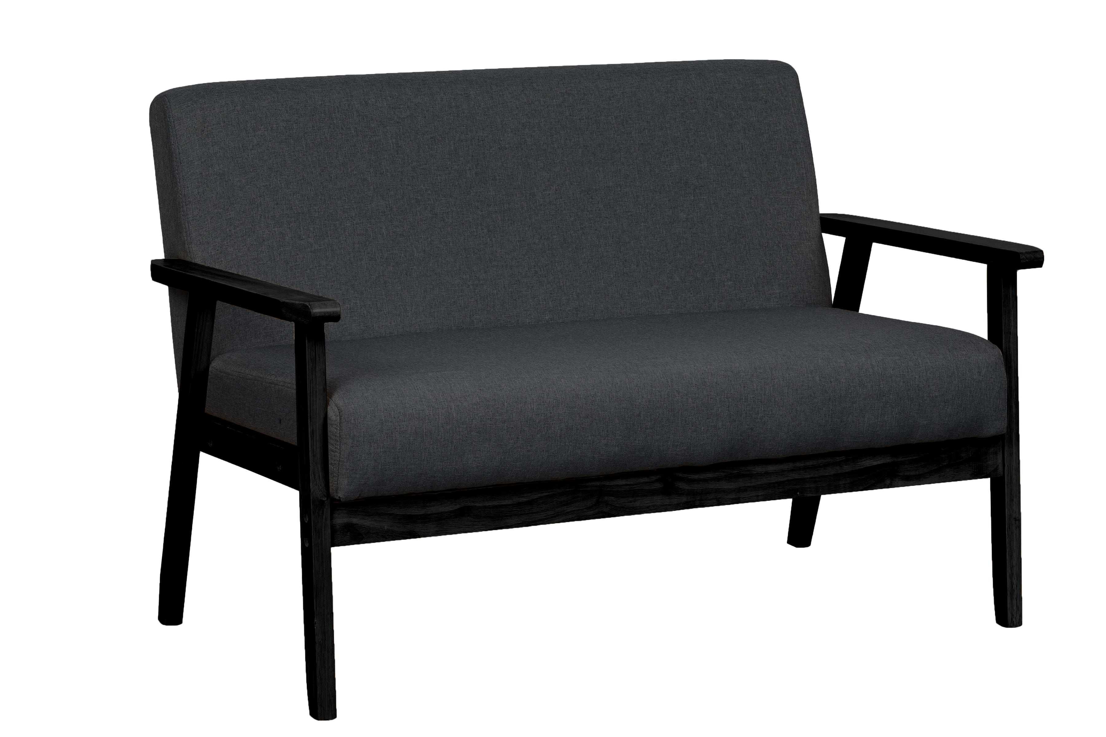 Lilola Home Bahamas Dark Gray Espresso Loveseat