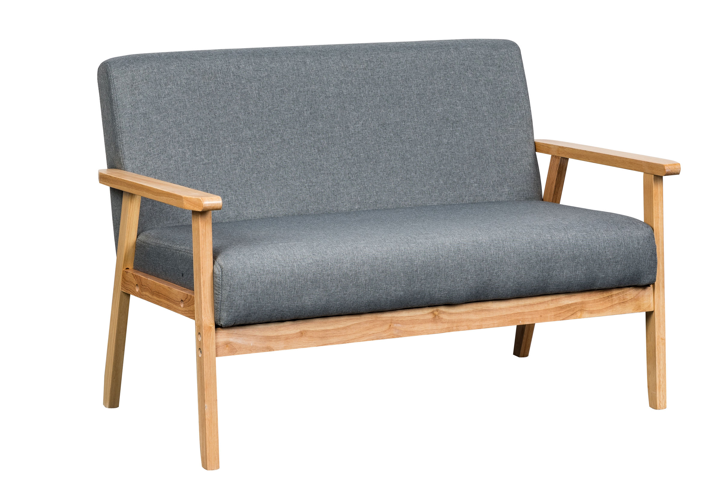 Lilola Home Bahamas Gray Natural Loveseat
