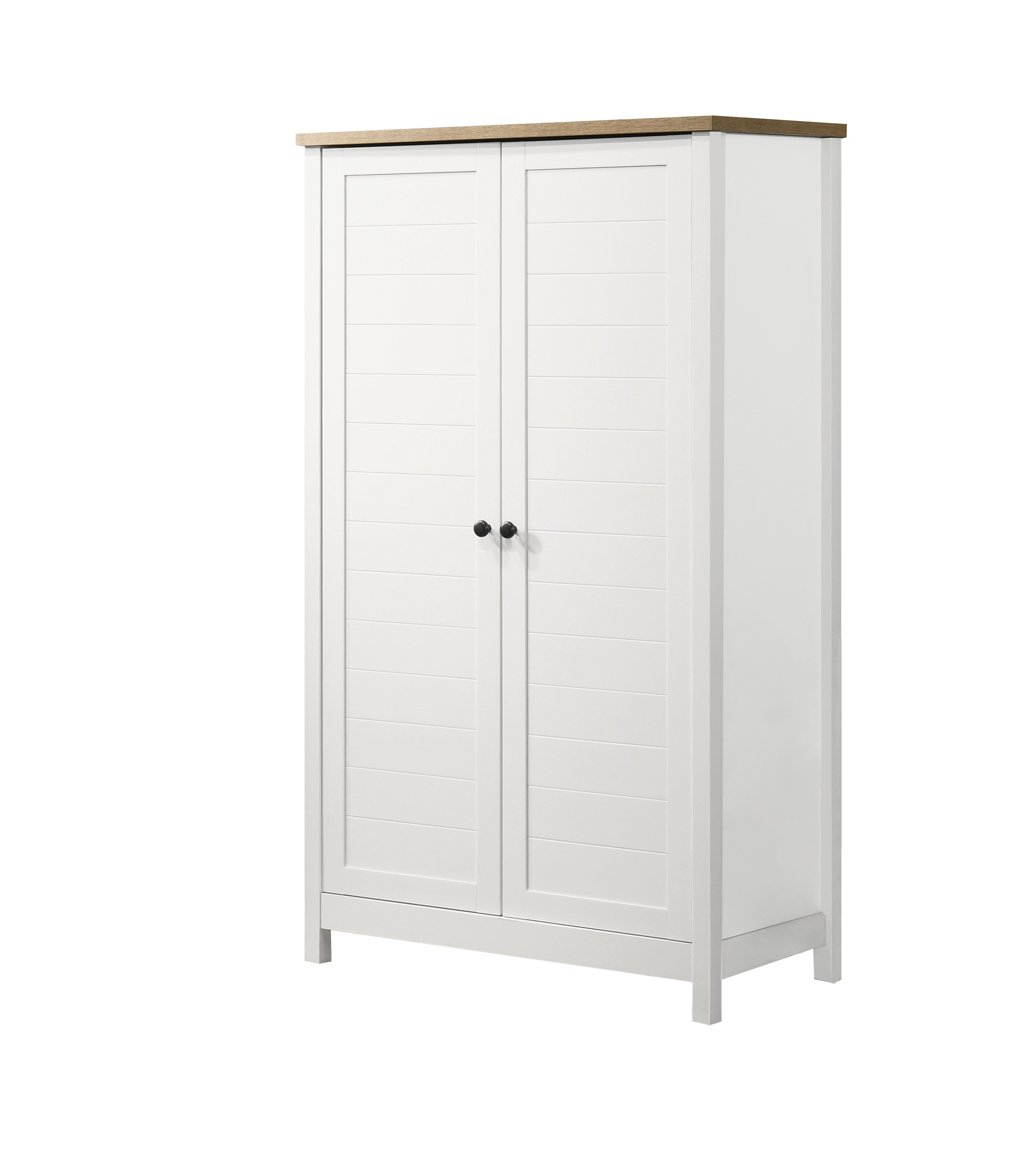 Lilola Home Claire White Storage Cabinet