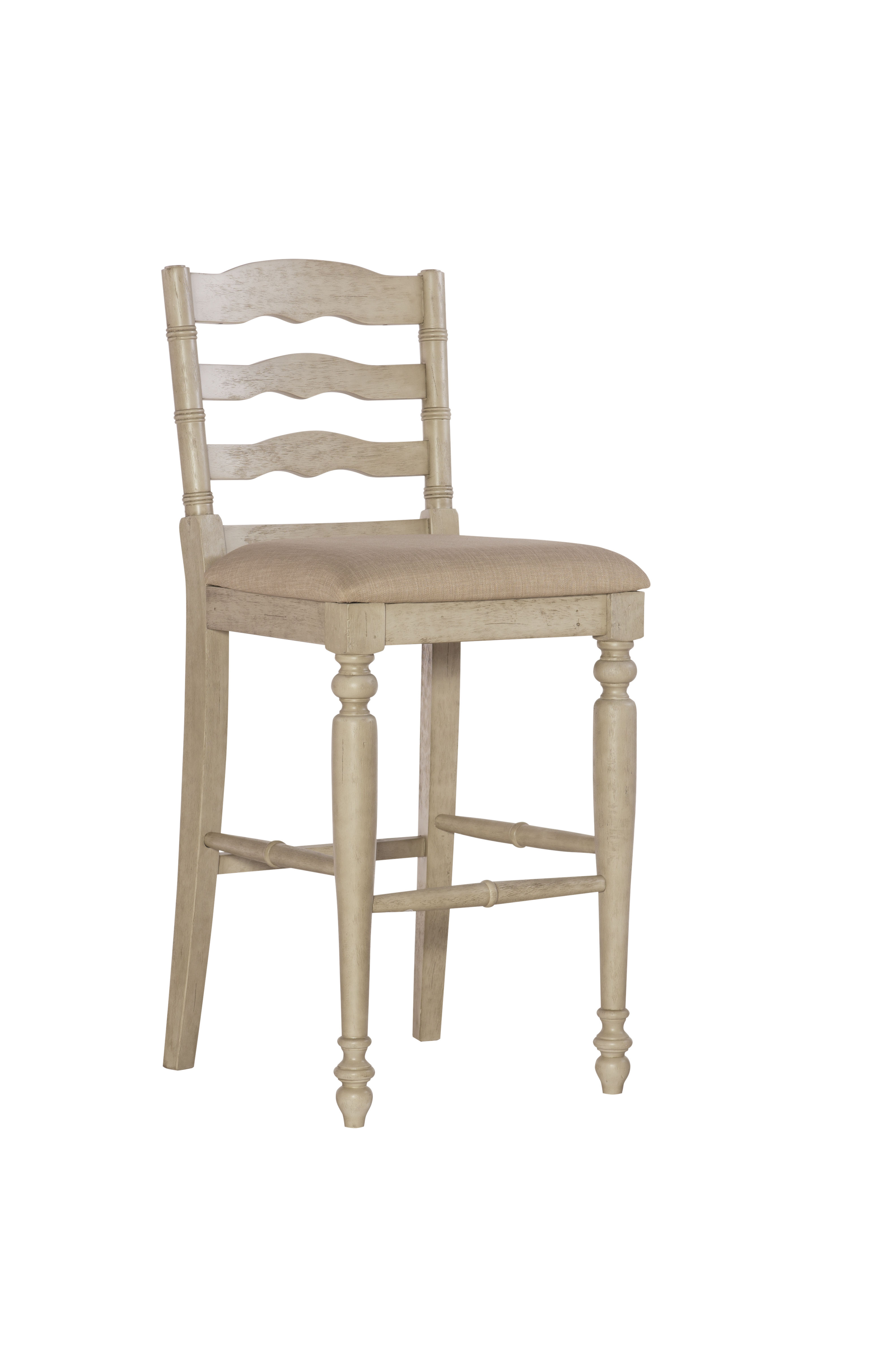 Linon Marino White Wash Bar Stool