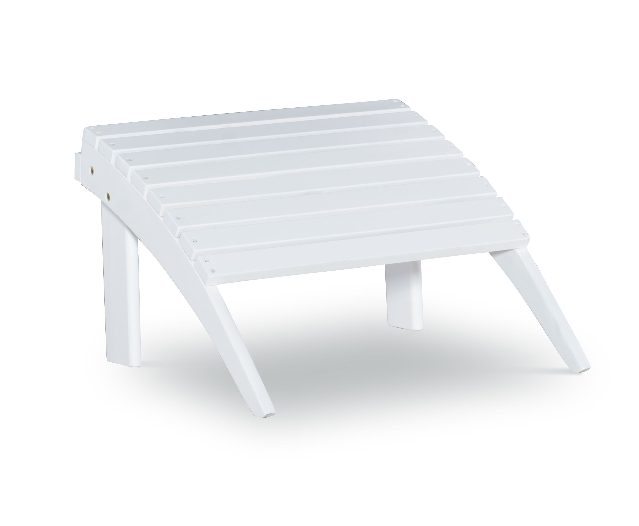 Linon Adirondack White Ottoman