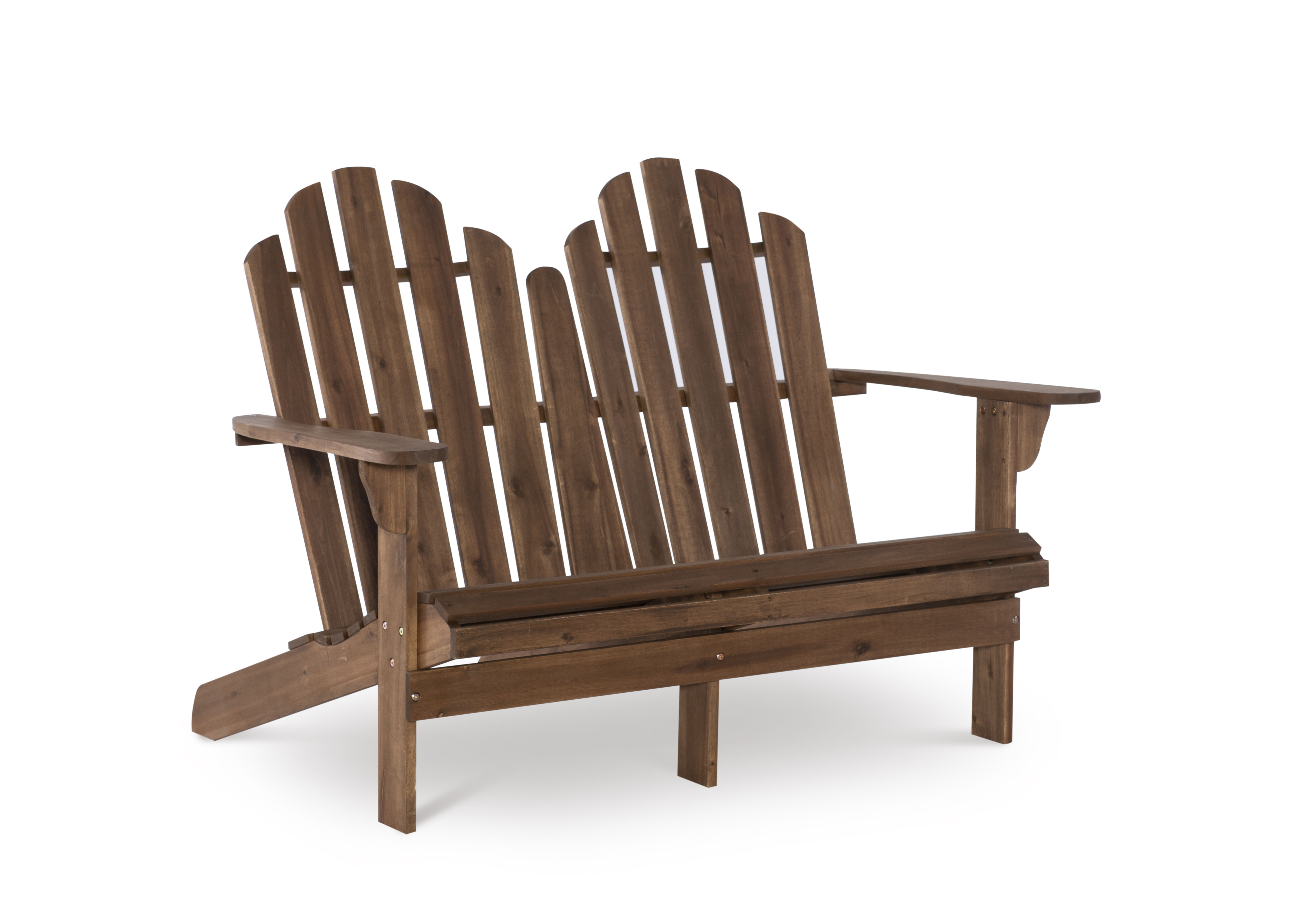 Linon Adirondack Acorn Double Bench