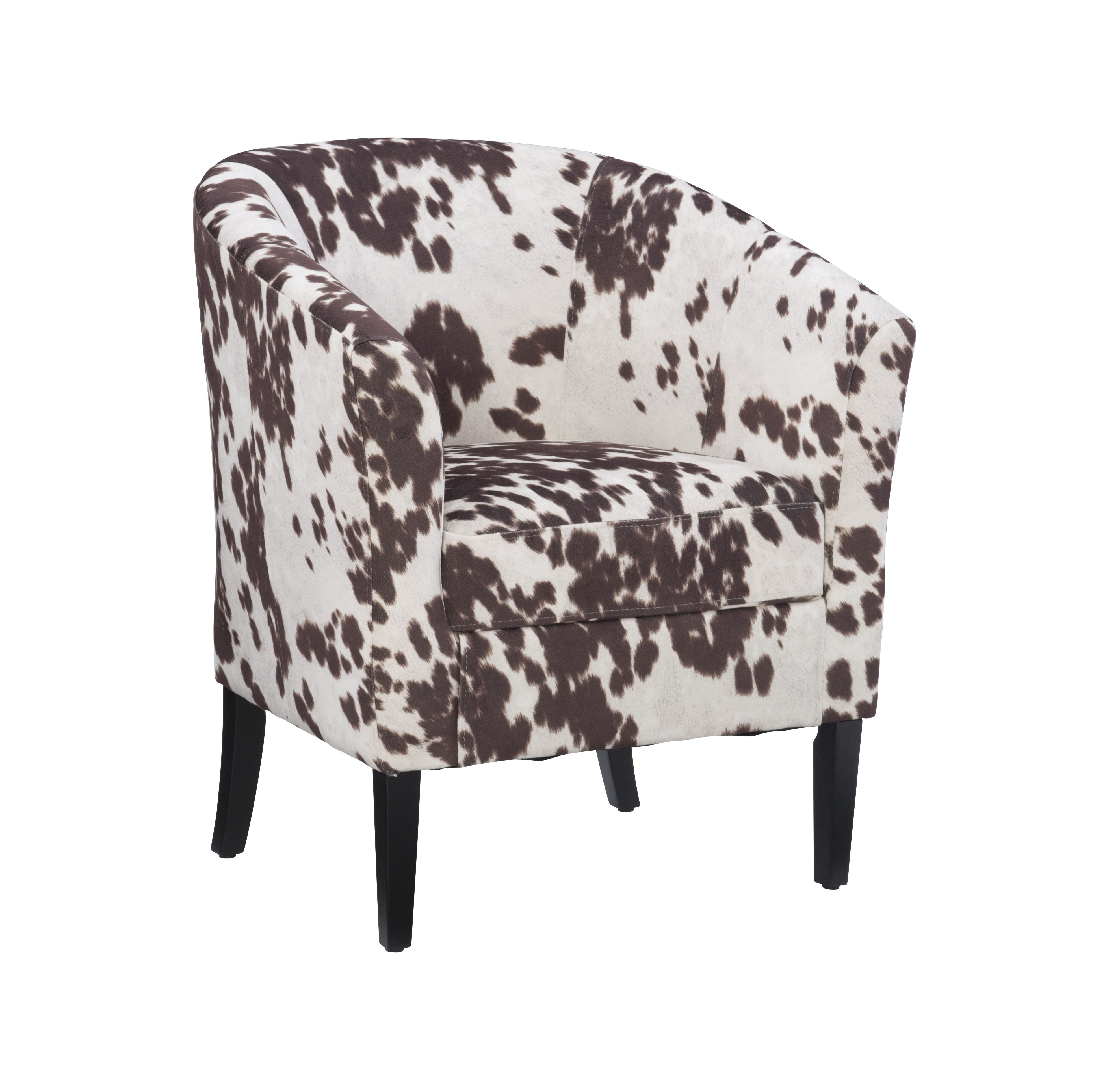 Linon Simon Dark Walnut Udder Madness Chair