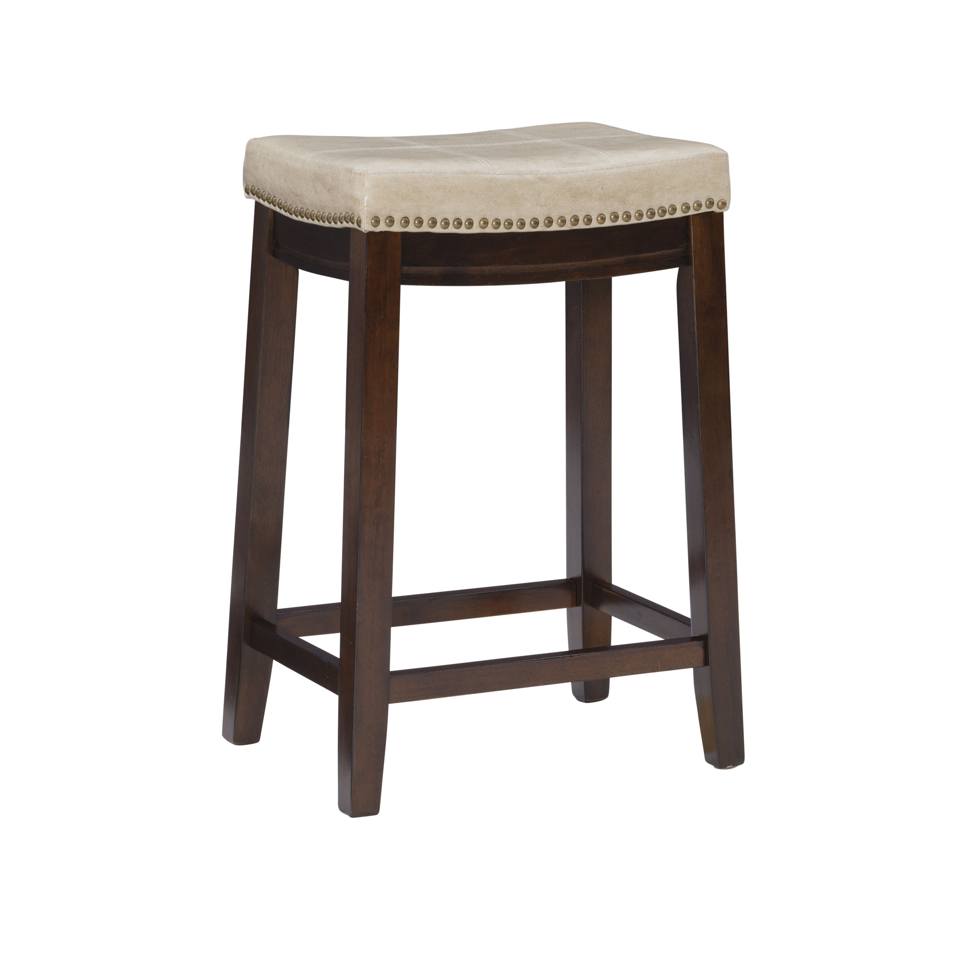 Linon Claridge Beige Counter Stool