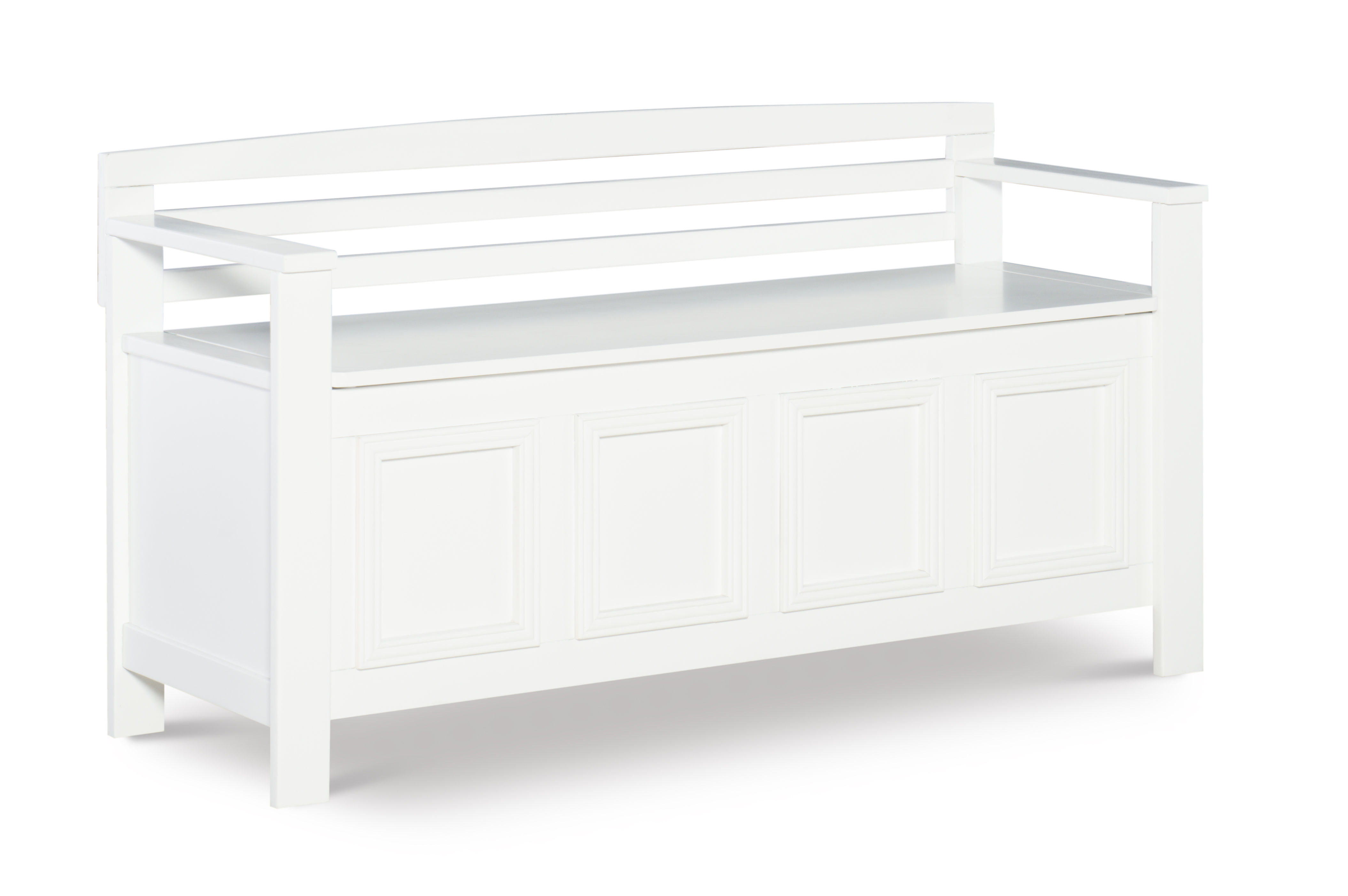 Linon Laredo White Storage Bench LN-84016WHT-01-KD-U