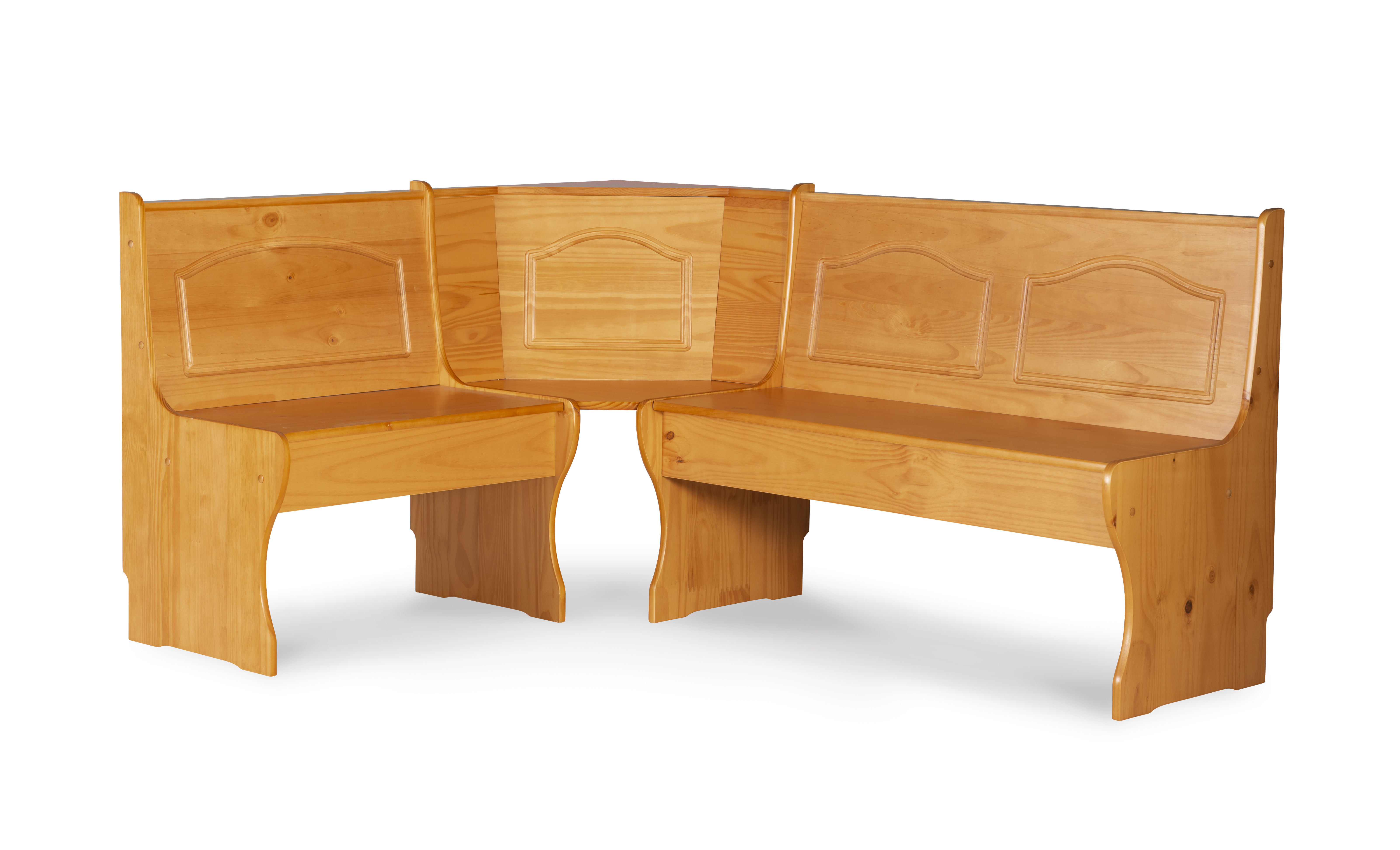 Linon Chelsea Honey Nook Corner Unit