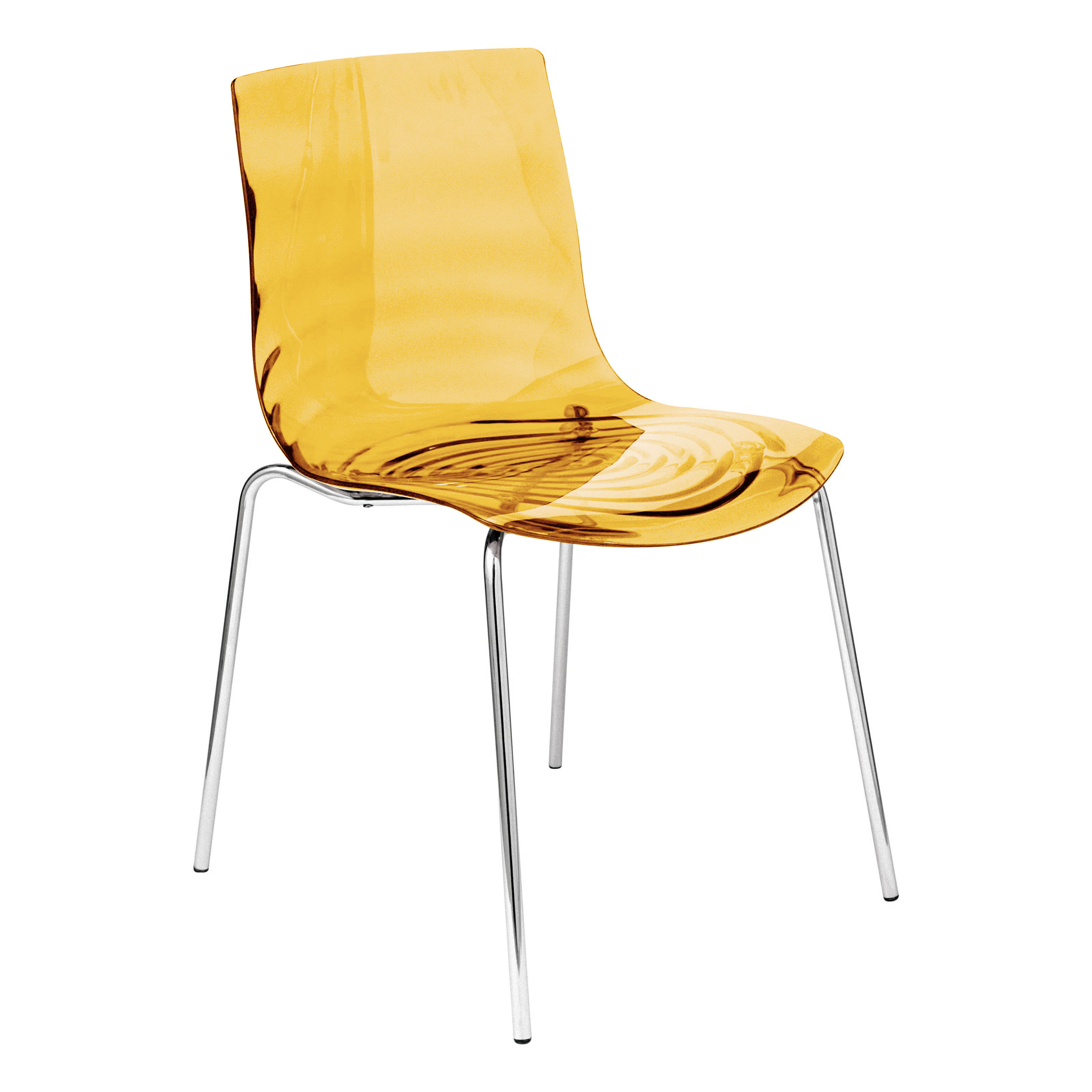 LeisureMod Astor Orange Dining Chair