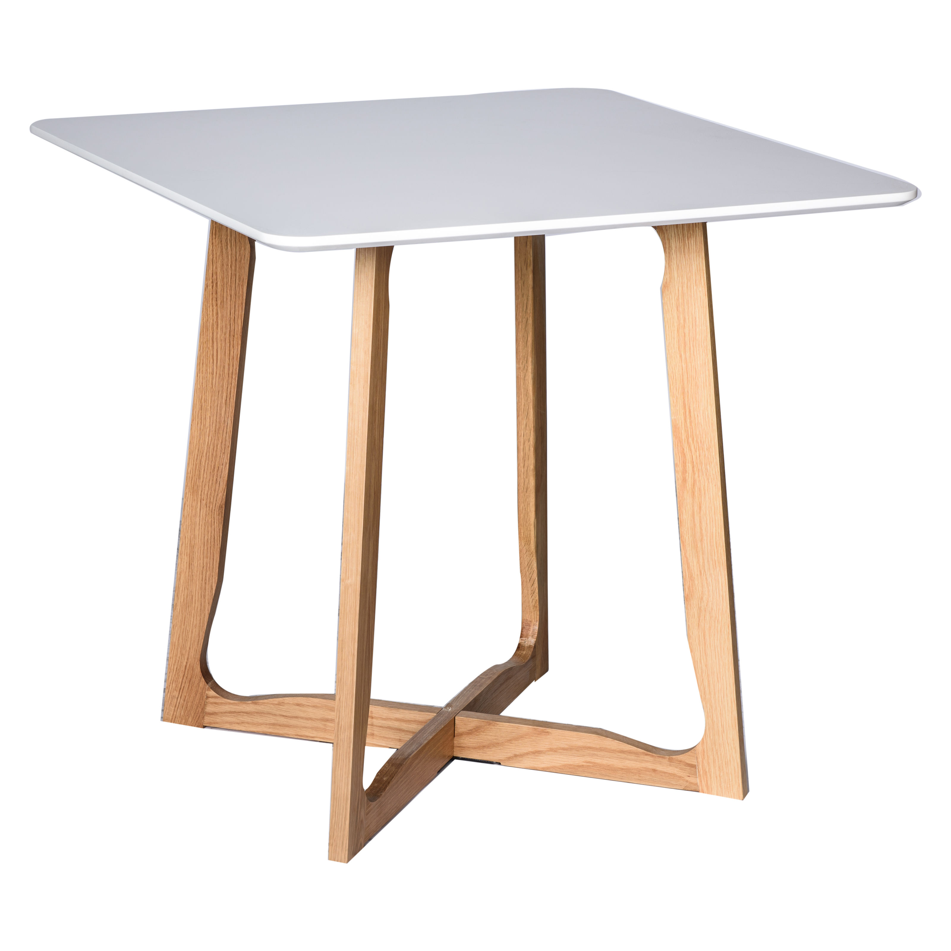 Design Edge Cowra  White Square Bistro Dining Table