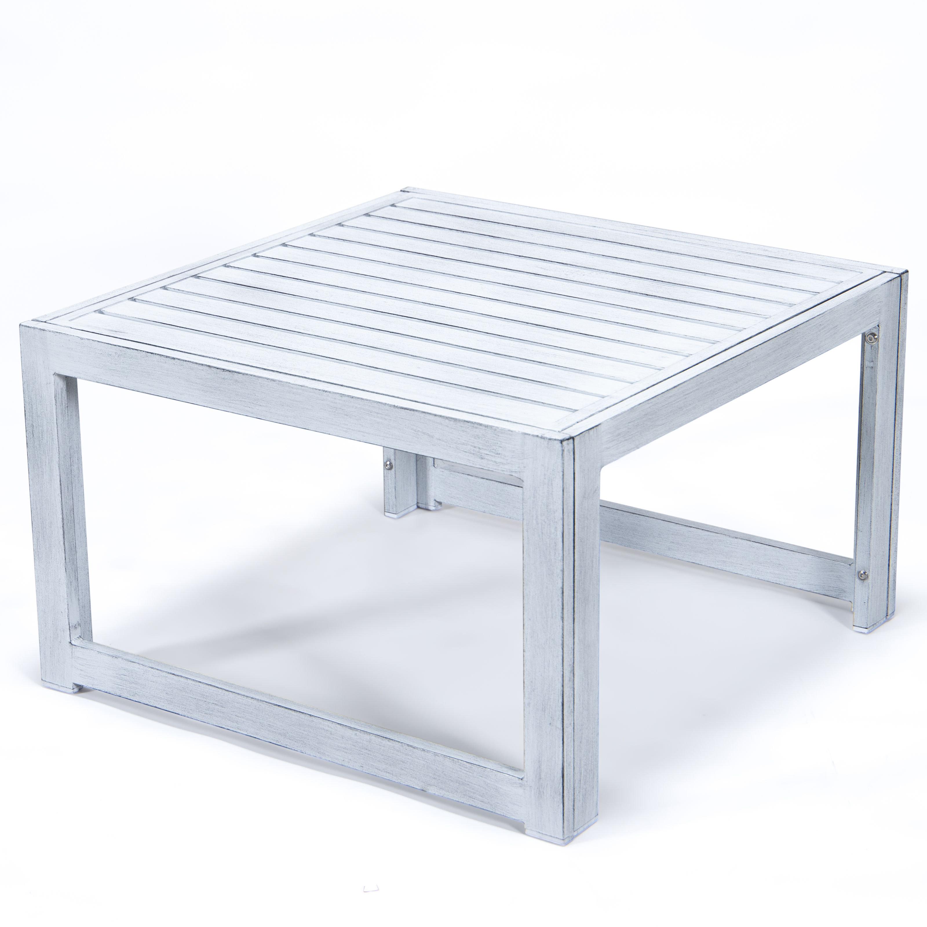 LeisureMod Chelsea Weathered Grey Patio Coffee Table