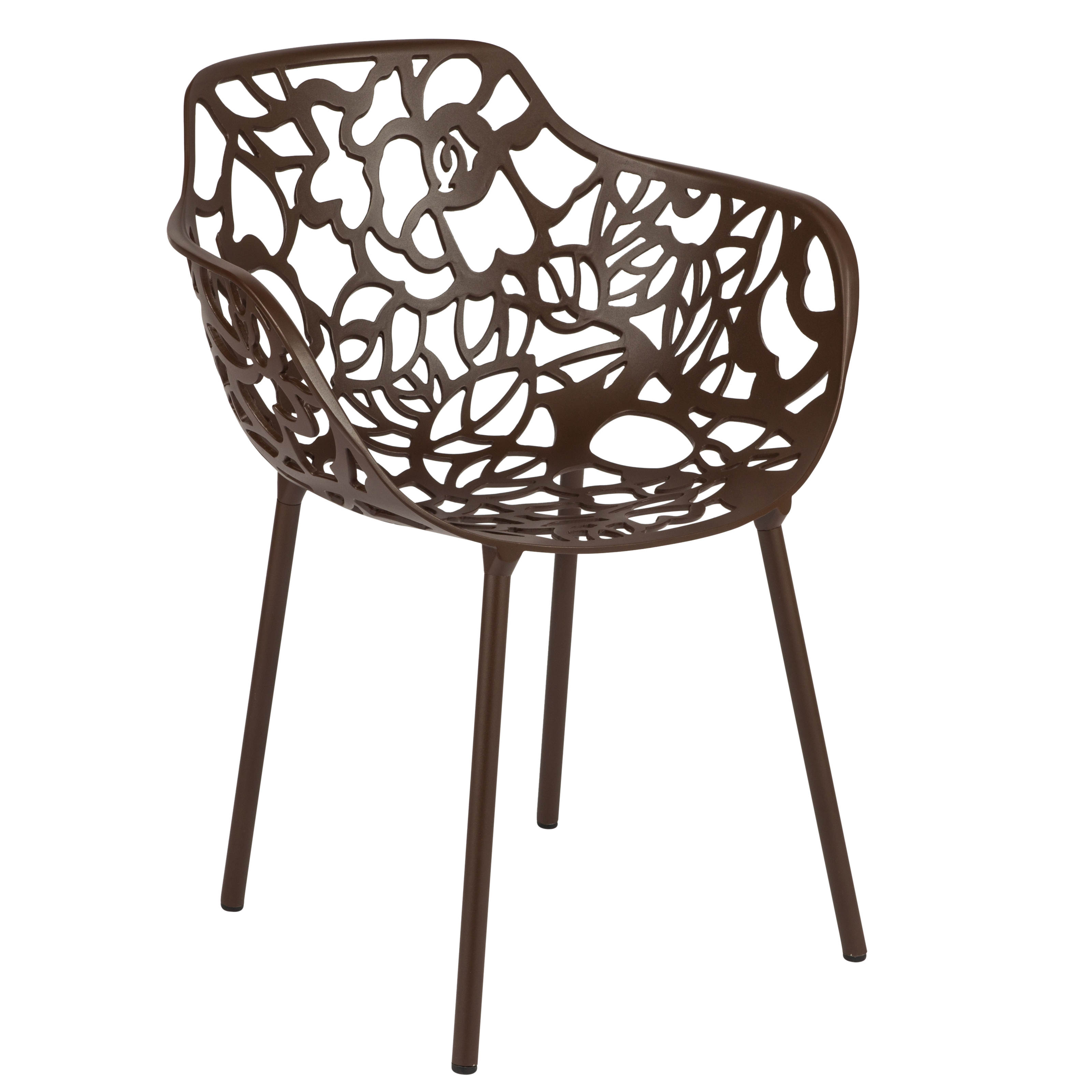 LeisureMod Modern Devon Aluminum Armchair