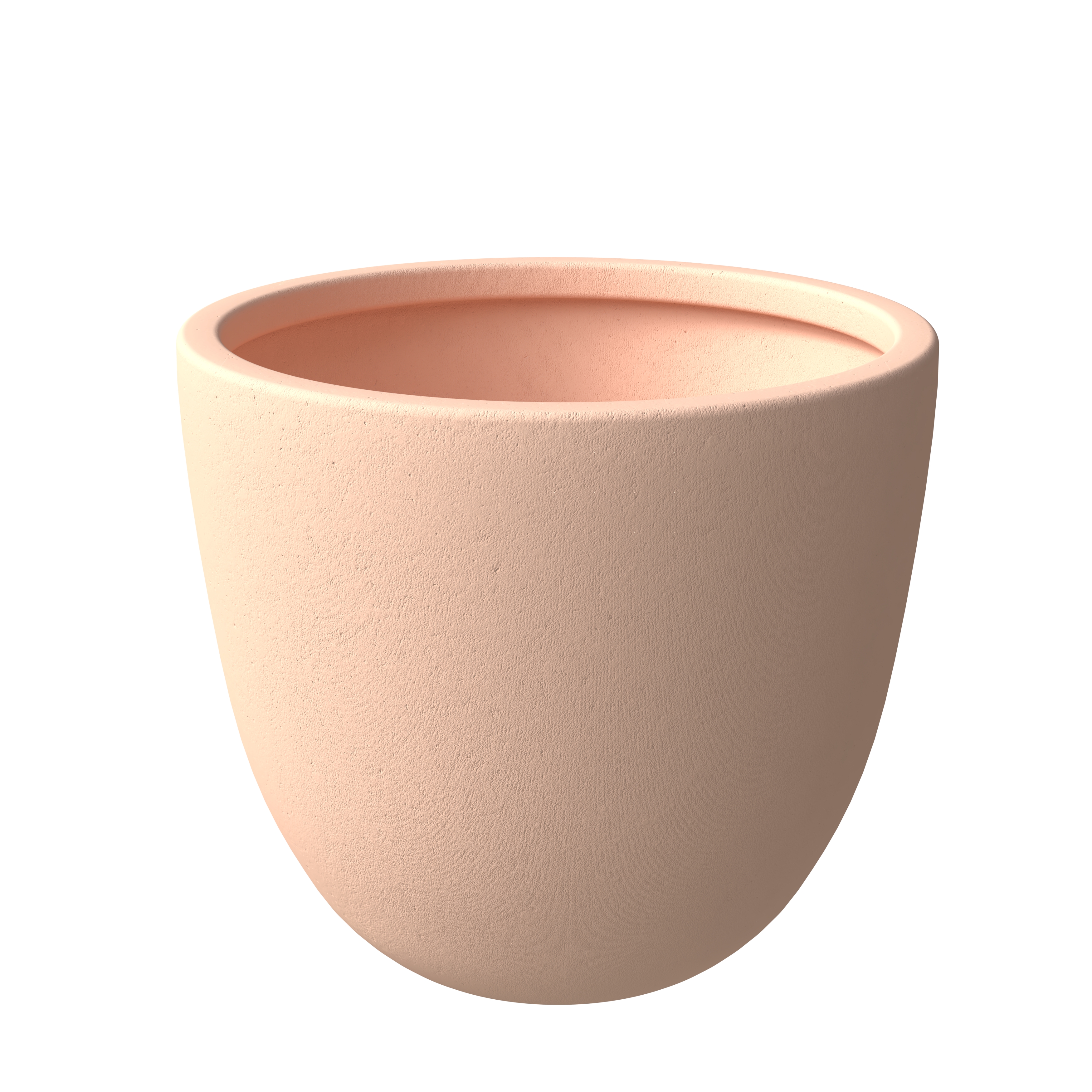 LeisureMod Dahlia Terracotta 13.6 Inch High Poly Stone Planter