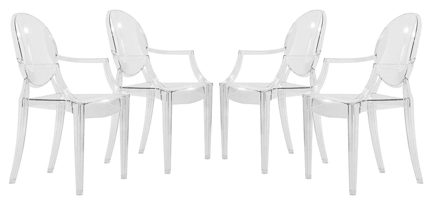 Design Edge Corowa 4  Clear Acrylic Chairs