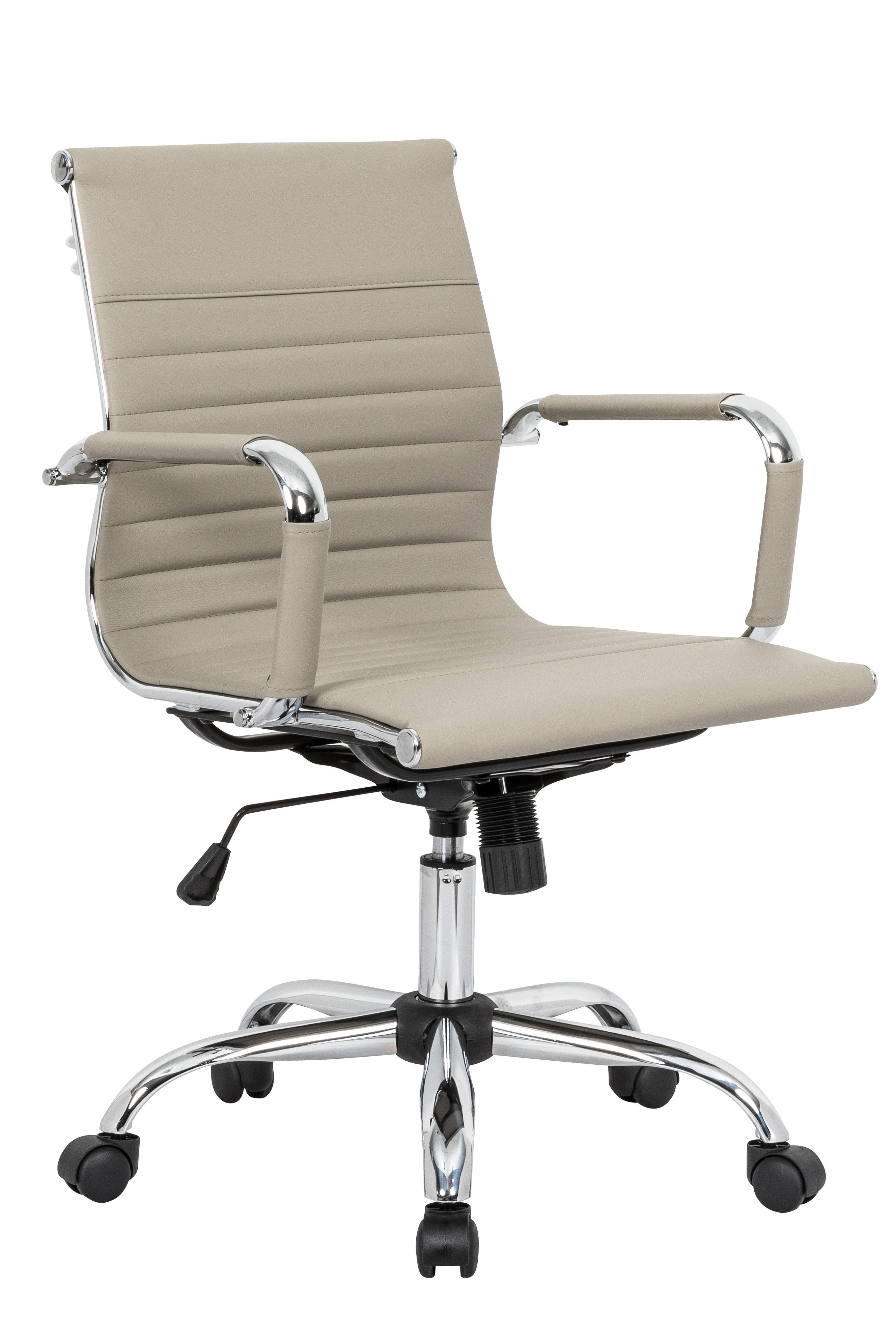 Design Edge Faulconbridge  Tan Leatherette Office Chair