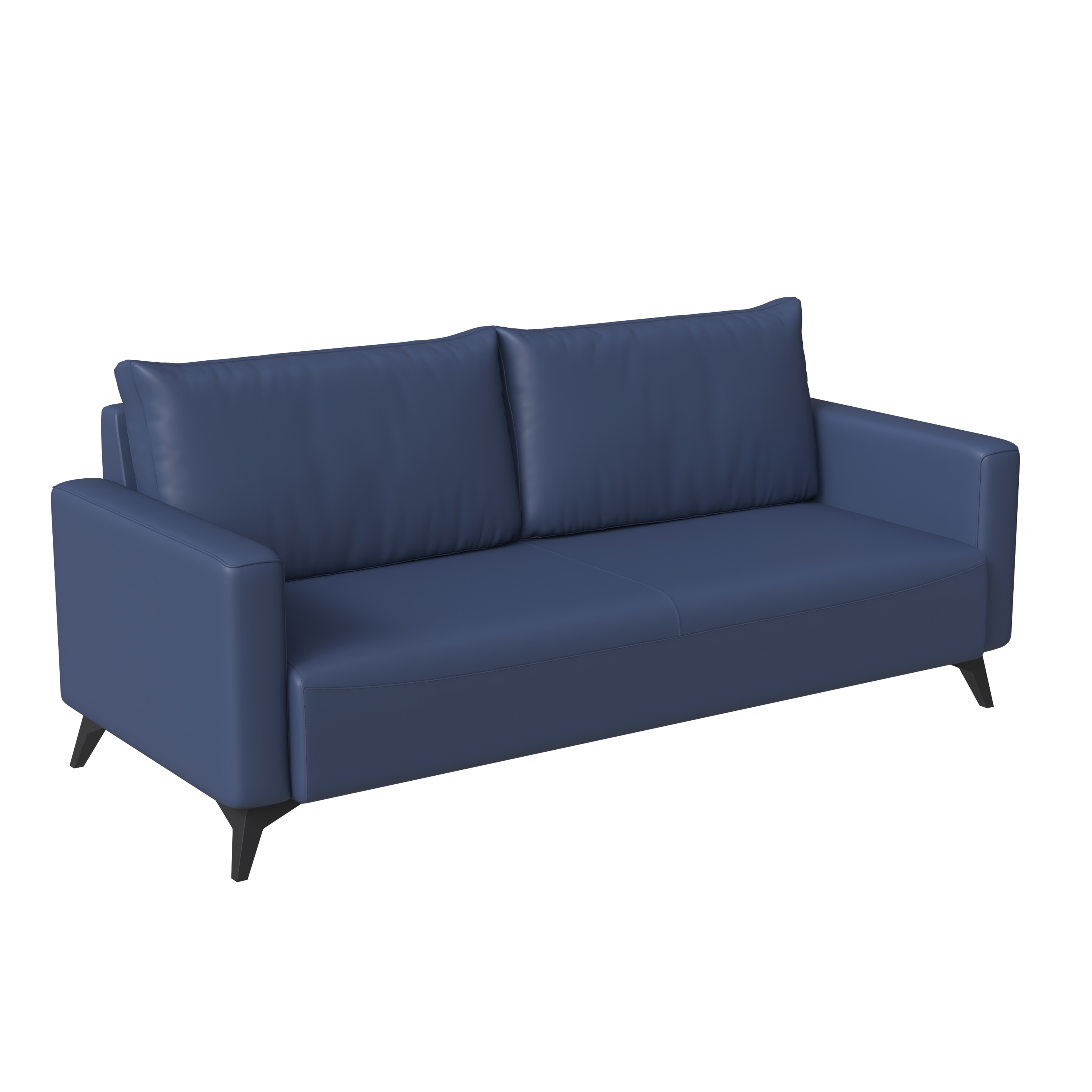 LeisureMod Inno Dark Blue Three Seater Sofa