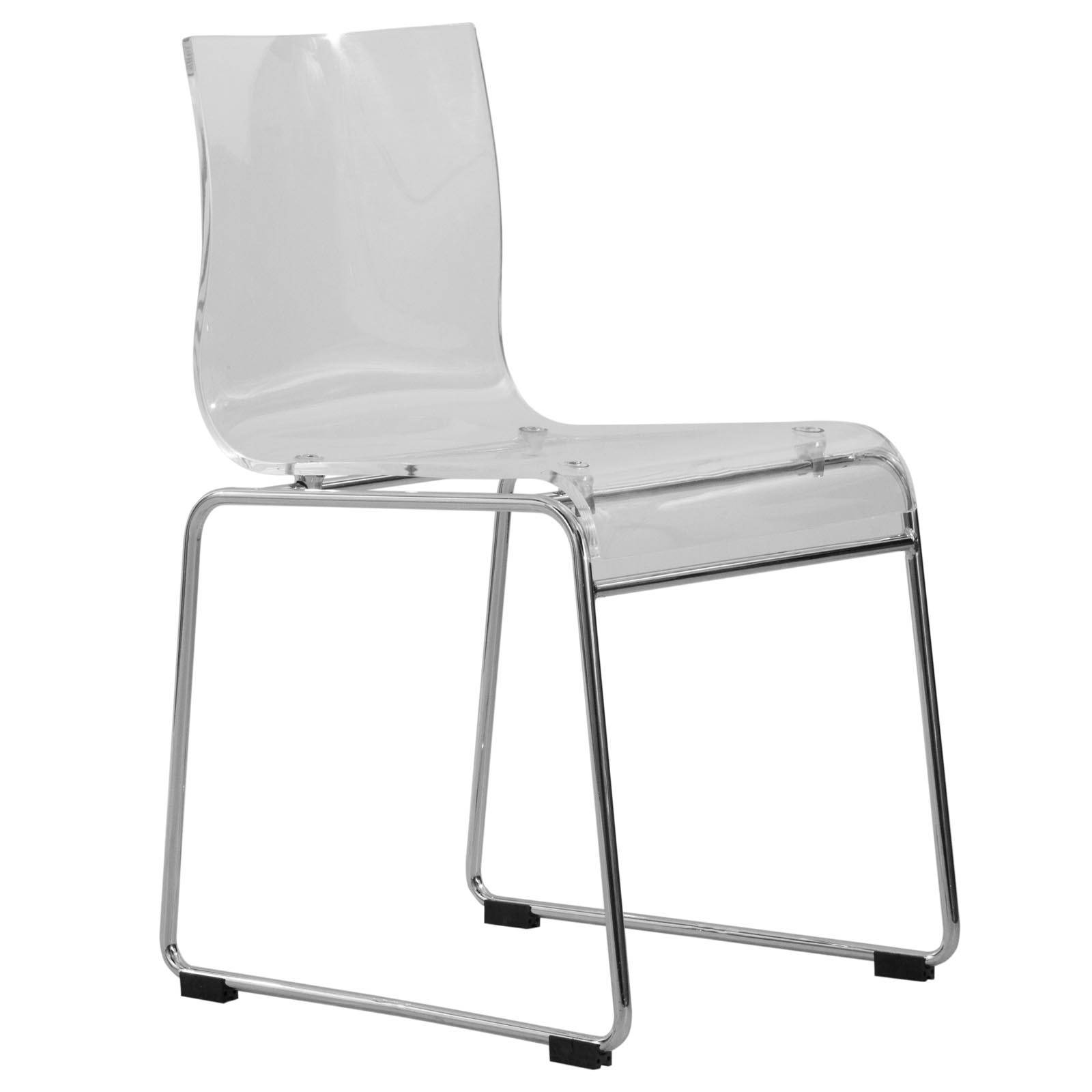 Design Edge Forbes  Clear Acrylic Chair