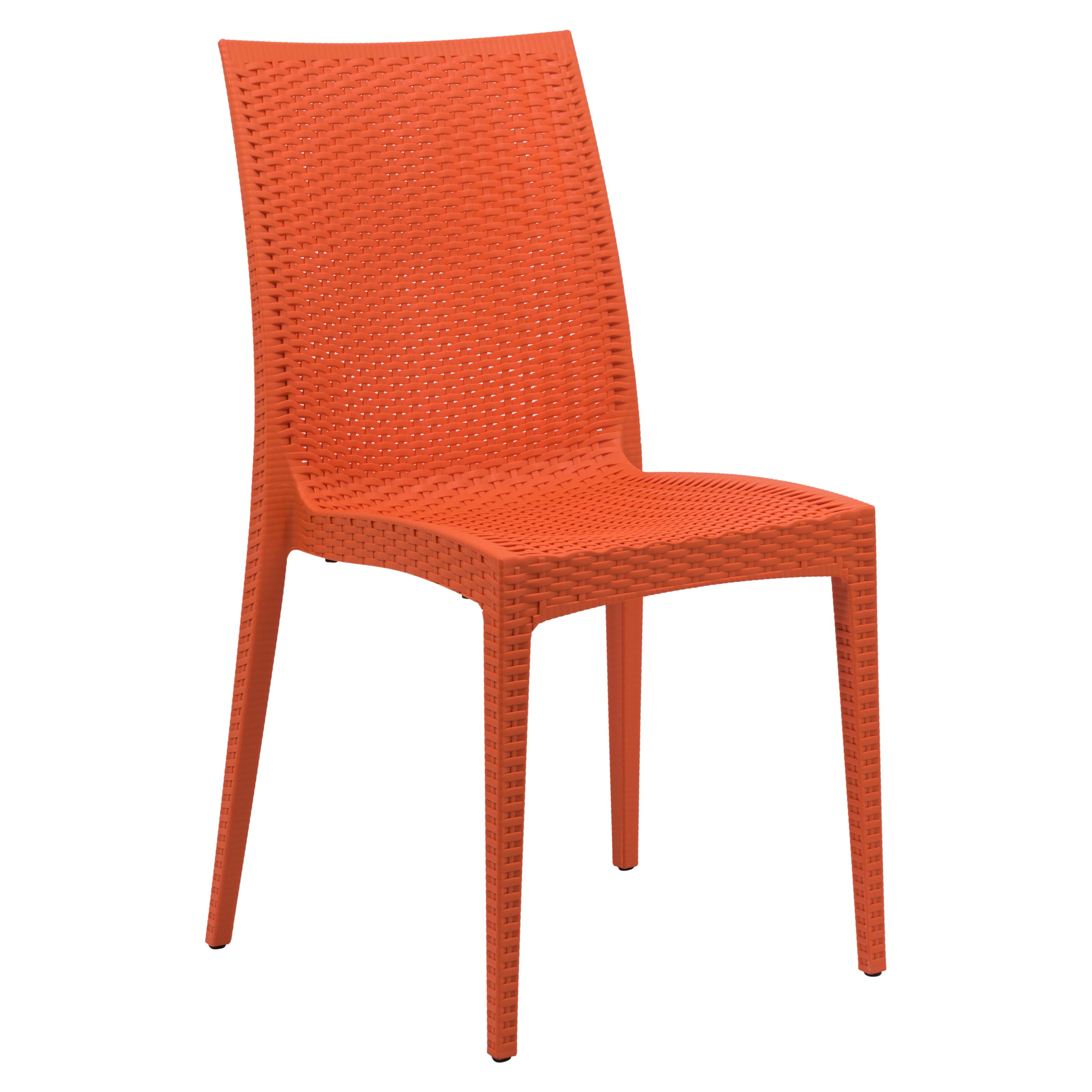 Design Edge Henty  Orange Mace Indoor Outdoor Dining Chair