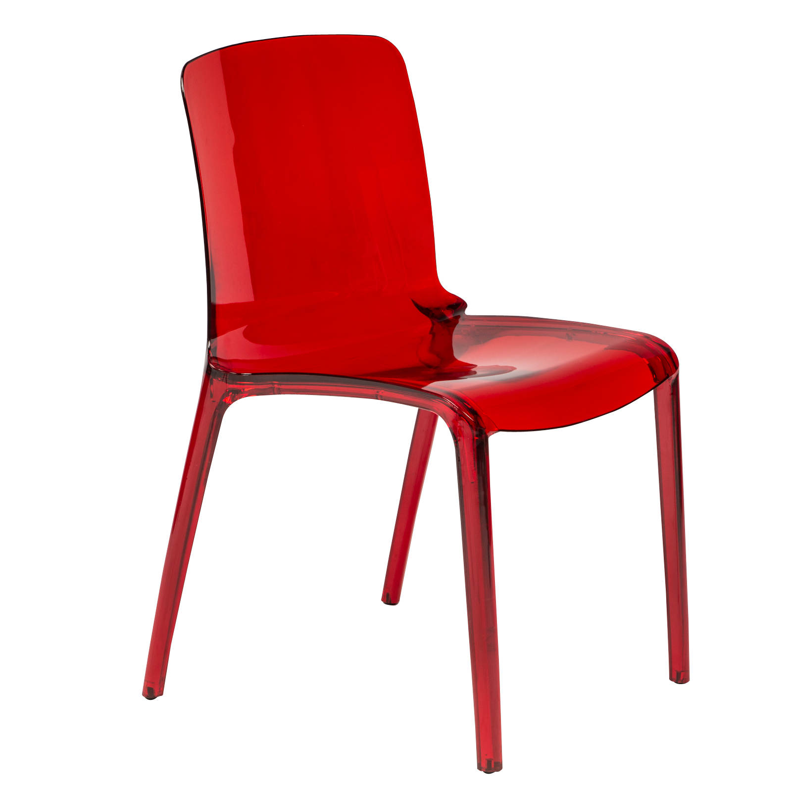 Design Edge Gol Gol  Red Plastic Dining Chair