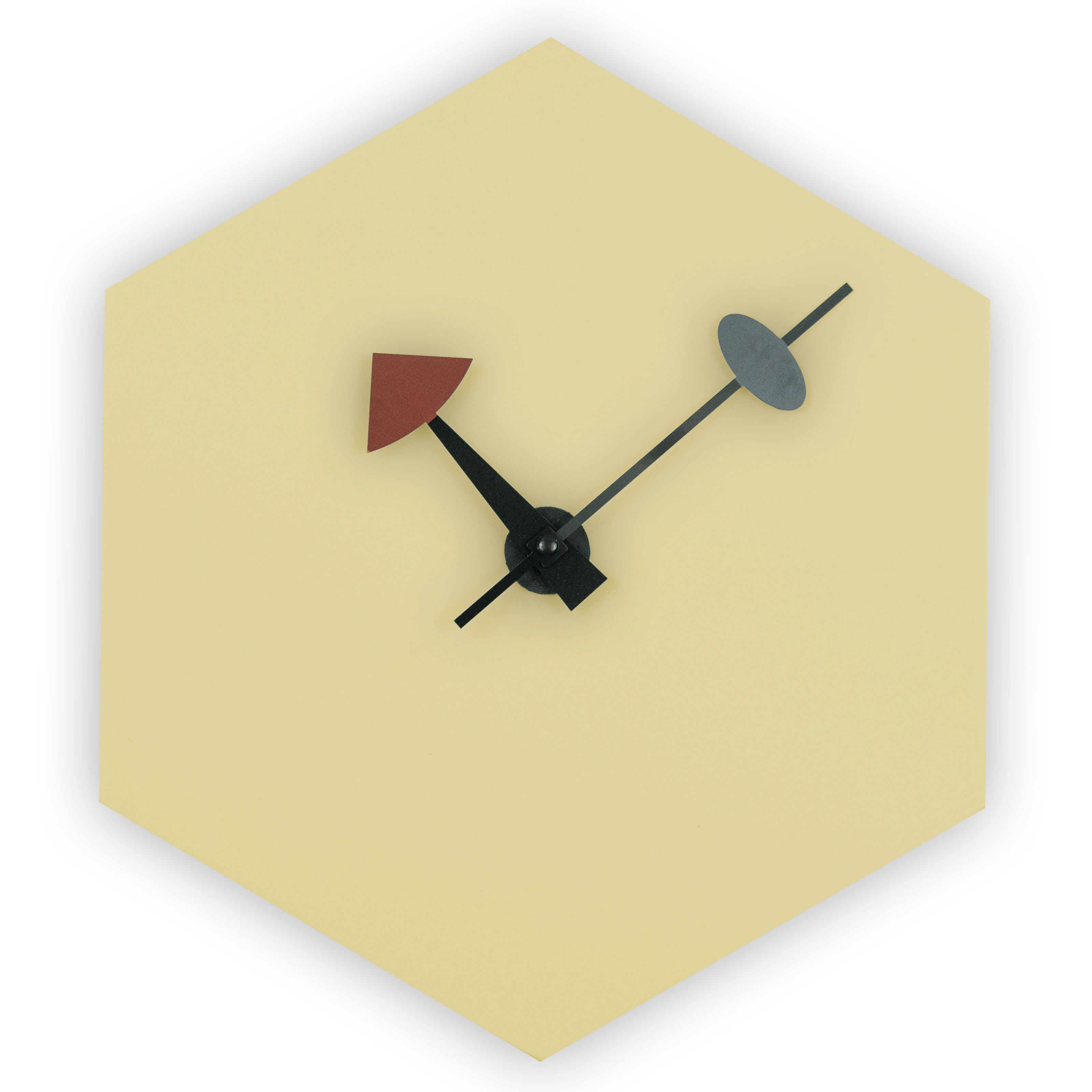 LeisureMod Manchester Cream Diamond Wall Clock