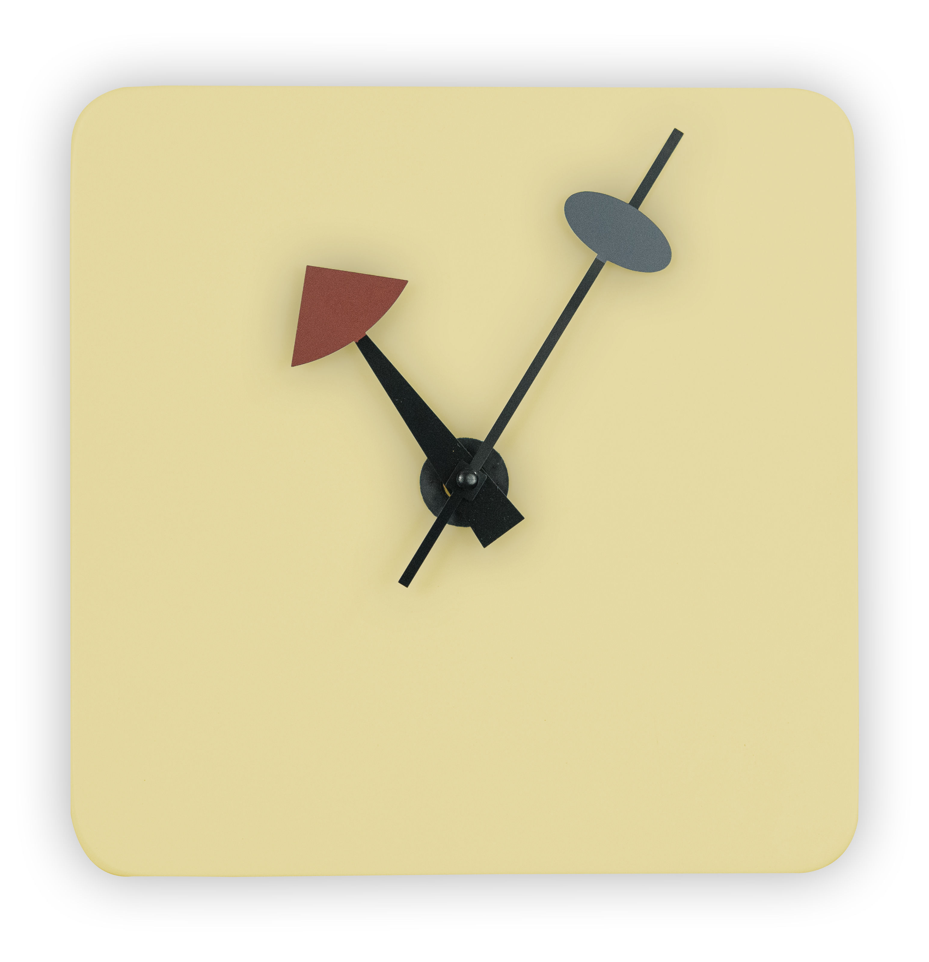 Design Edge Gerringong  Cream Square Wall Clock