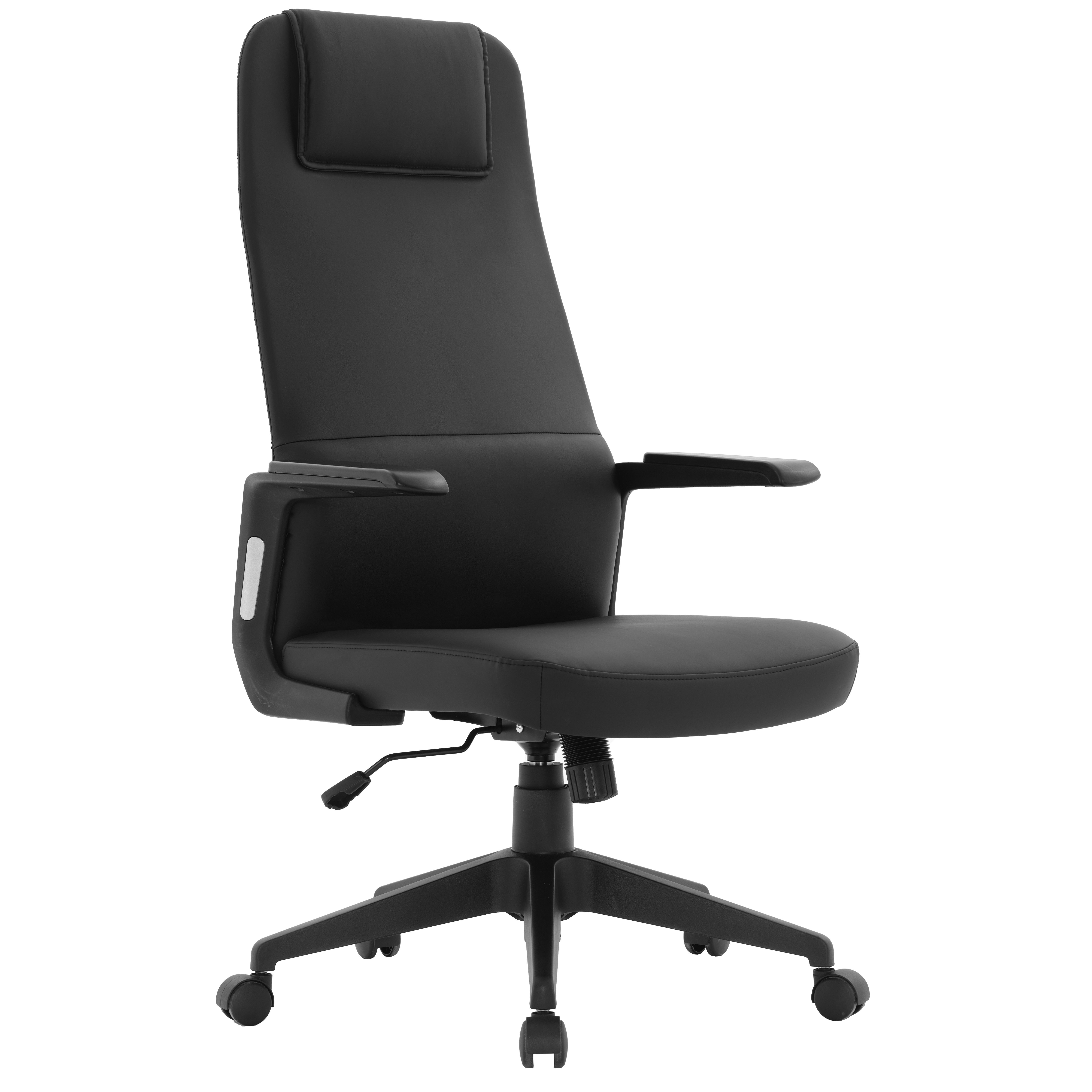 LeisureMod Nexa Black Modern Office Chair