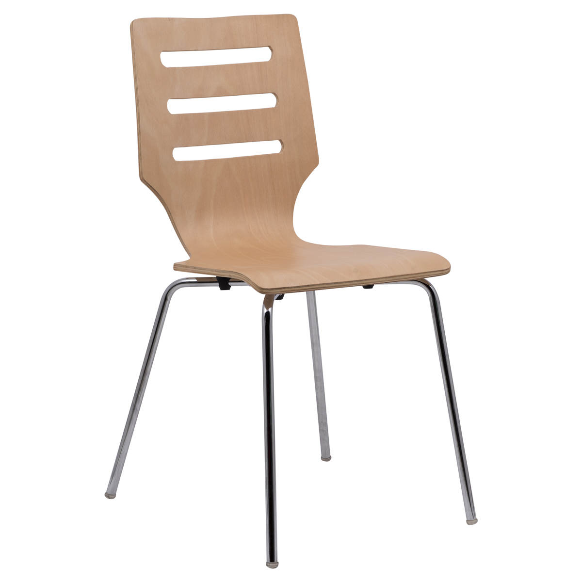 Design Edge Gulargambone  Natural Chair with Chome Frame