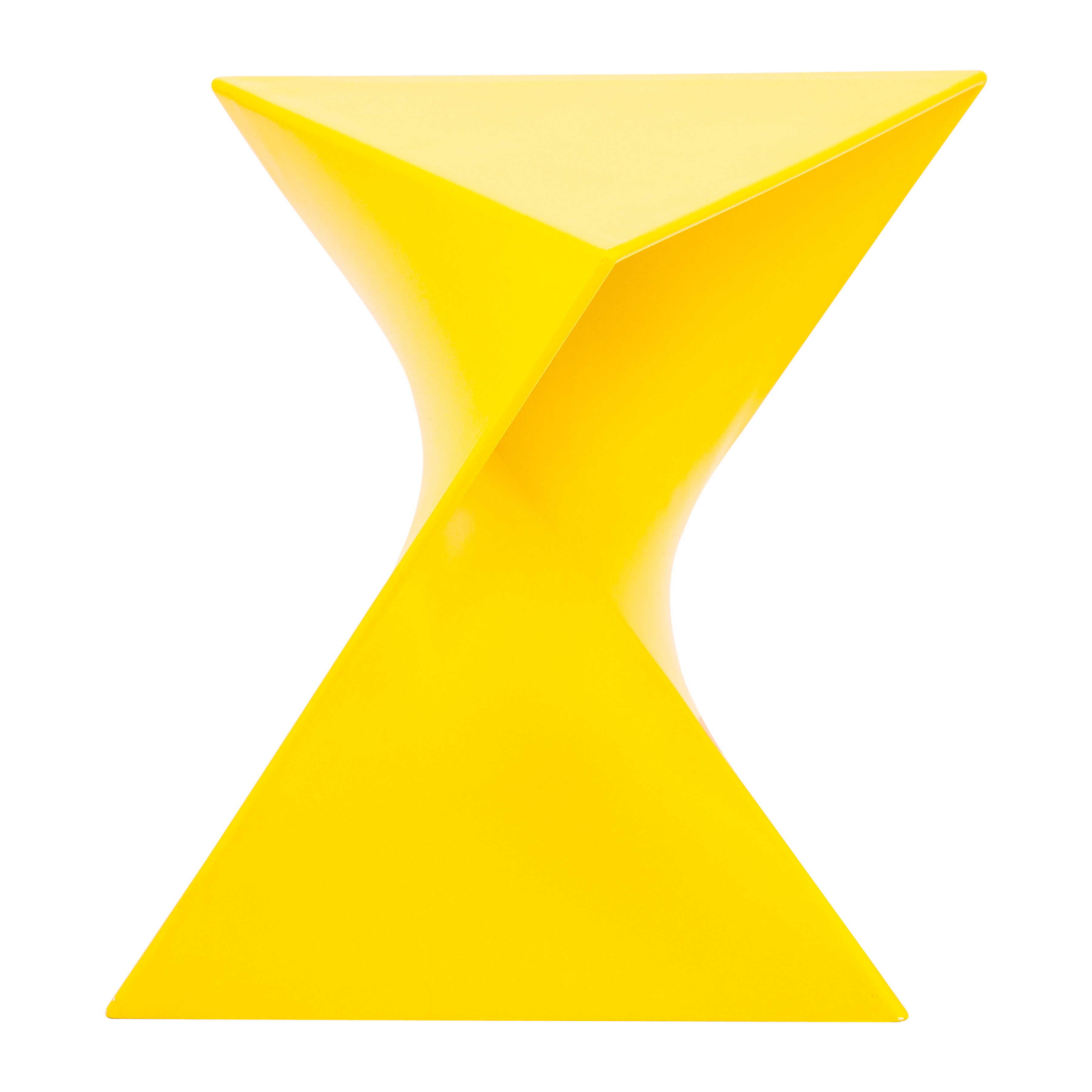 LeisureMod Randolph Yellow Side Table