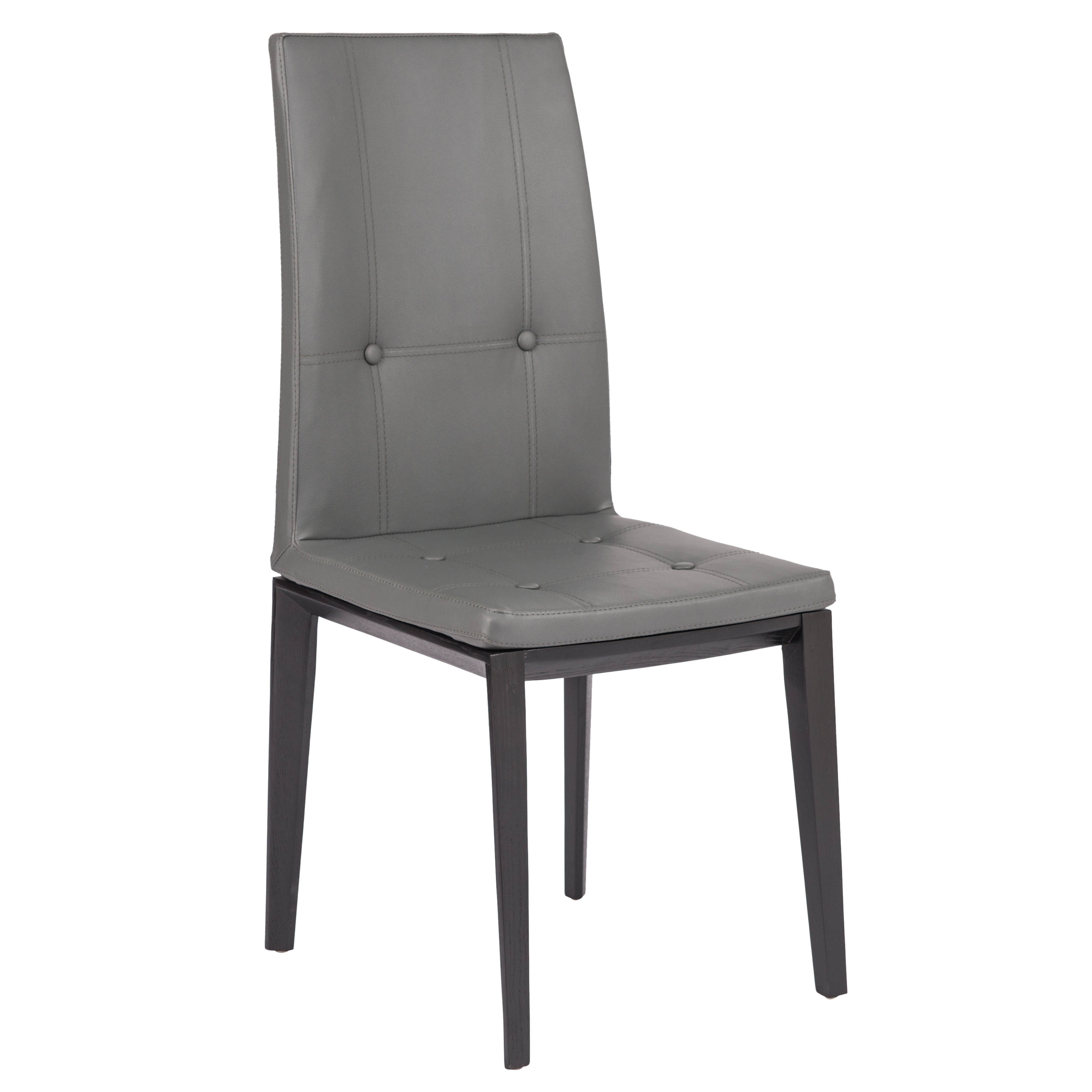 Design Edge Gunning  Grey Faux Leather Dining Chair