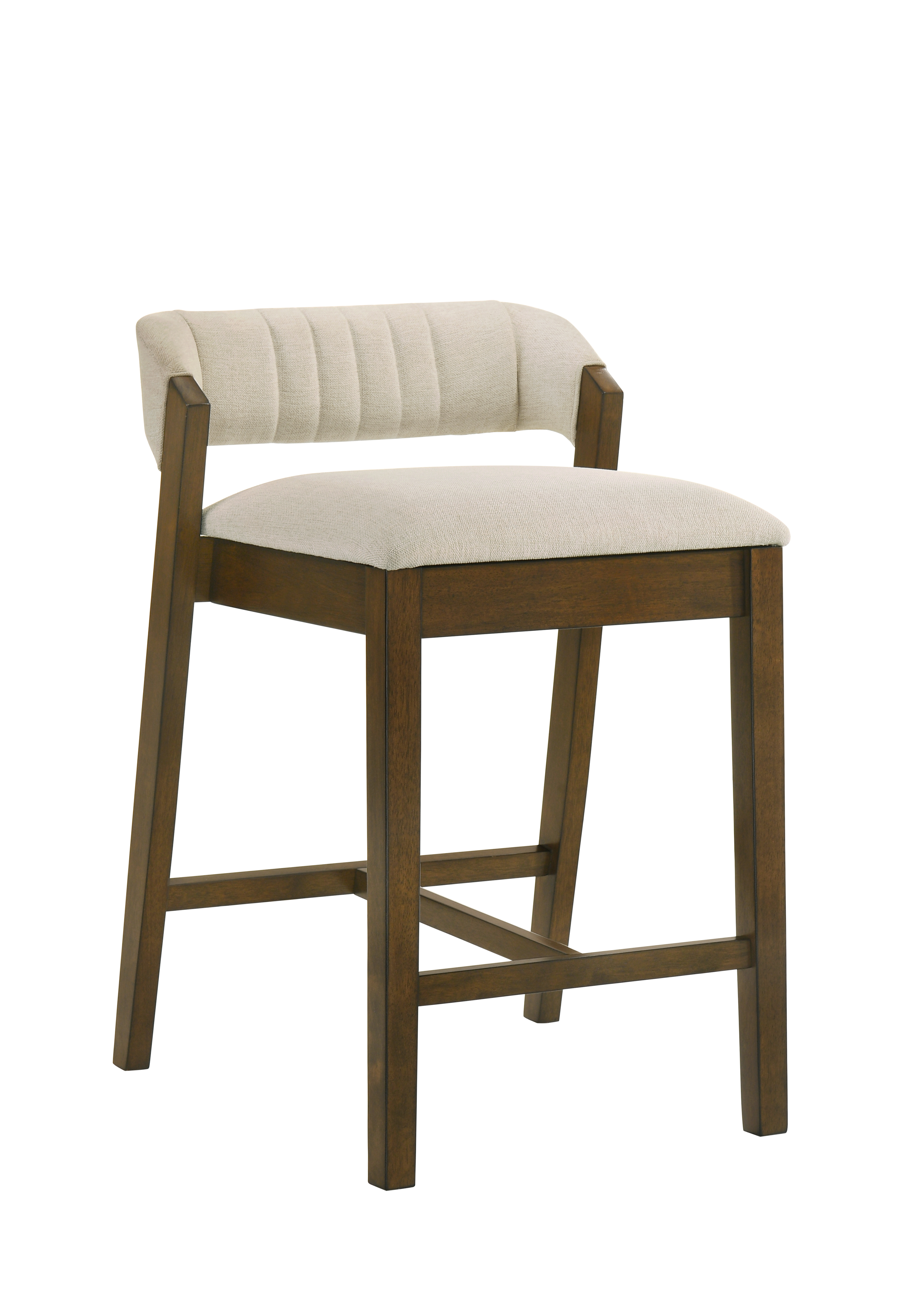 Luxur Living Lonagra Beige Brown 26 Inch Counter Height Stool