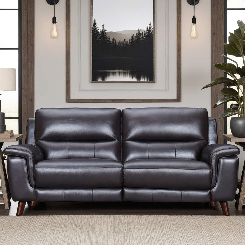 Luxur Living Diwanzari Brown Power Recliner Sofa with USB