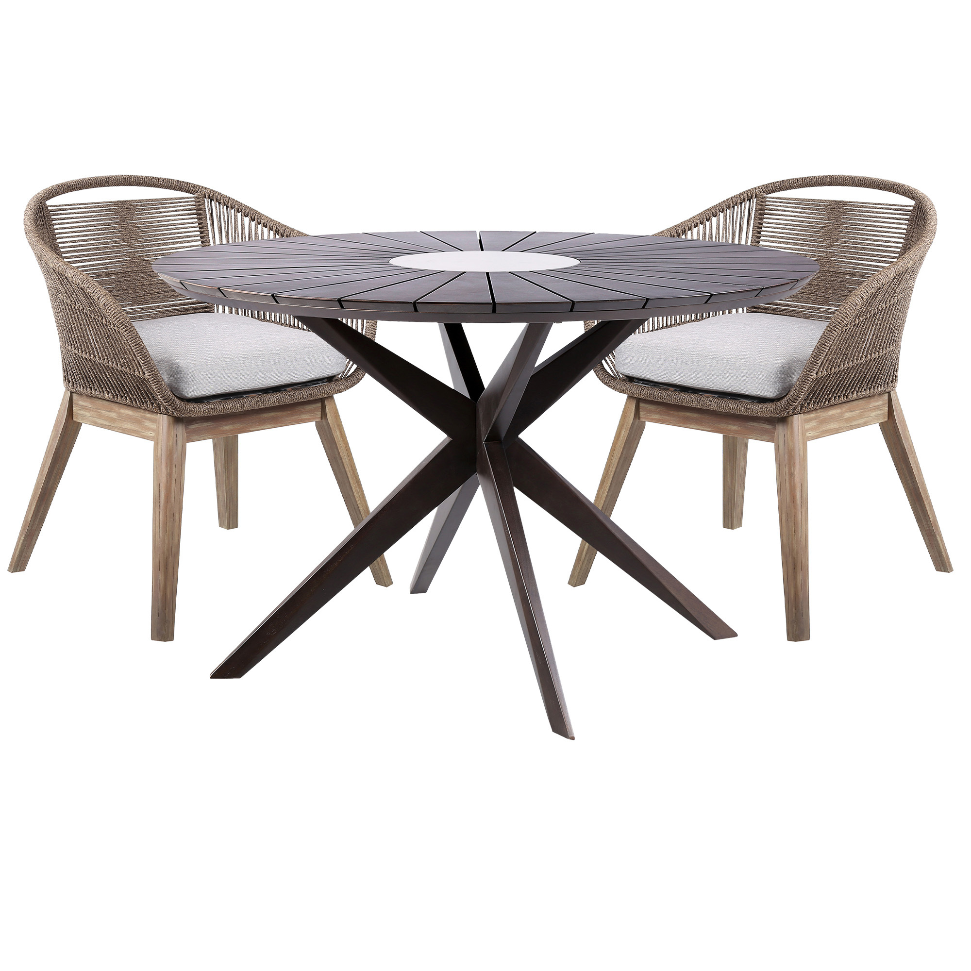 Luxur Living Hatgaon Truffle 5pc Outdoor Patio Dining Set