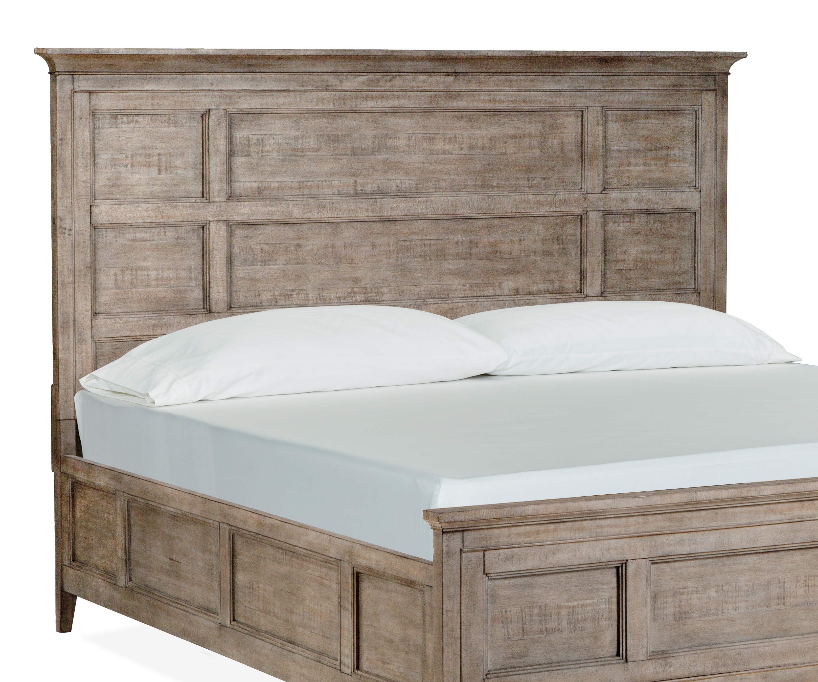 Magnussen Home Paxton Place Dovetail Grey 2pc Bedroom Set with King Headboa...