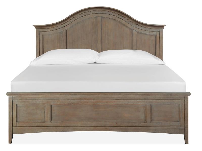 Wood Cal.King Panel Bed Regular Rails SU