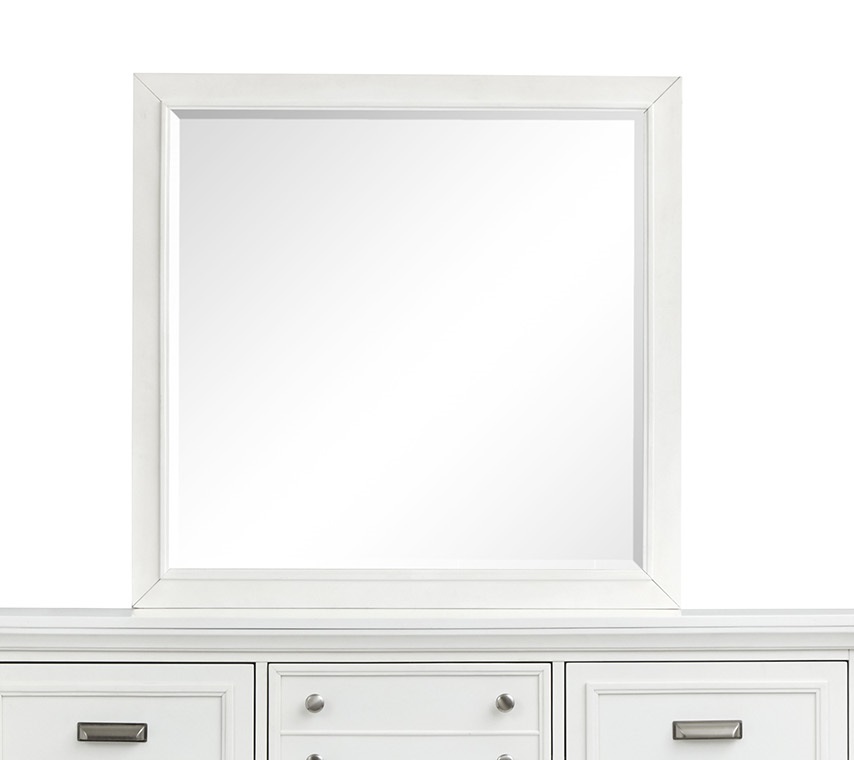Magnussen Home Charleston White Wood Landscape Mirror