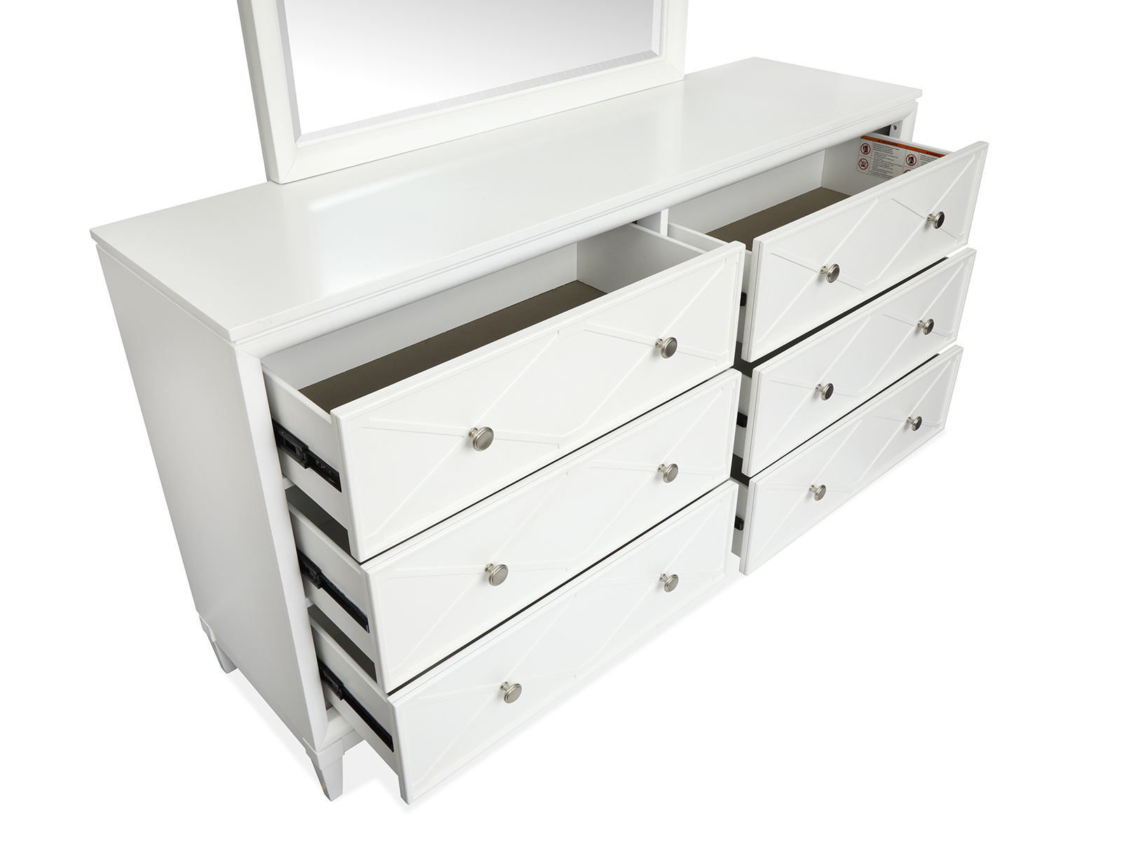 Magnussen Home Springhouse Whisper White Double Drawer Dresser