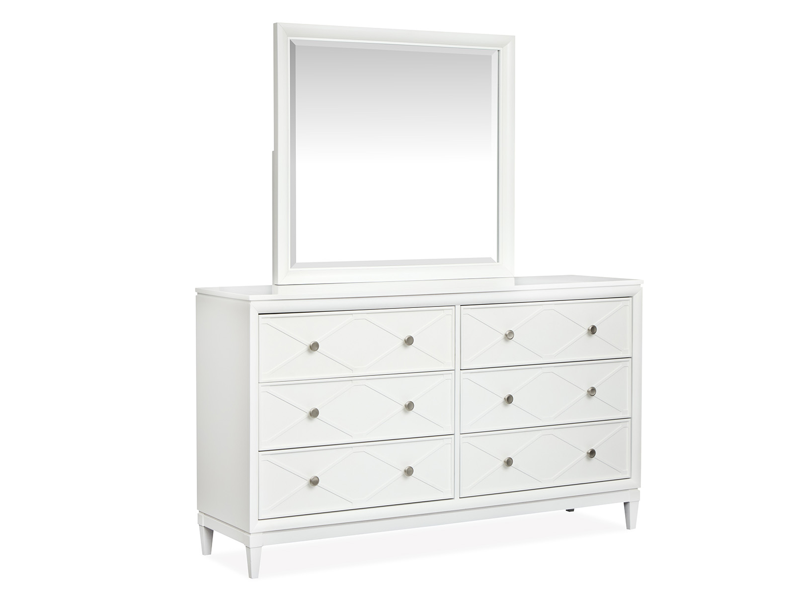 Magnussen Home Springhouse Whisper White Double Drawer Dresser