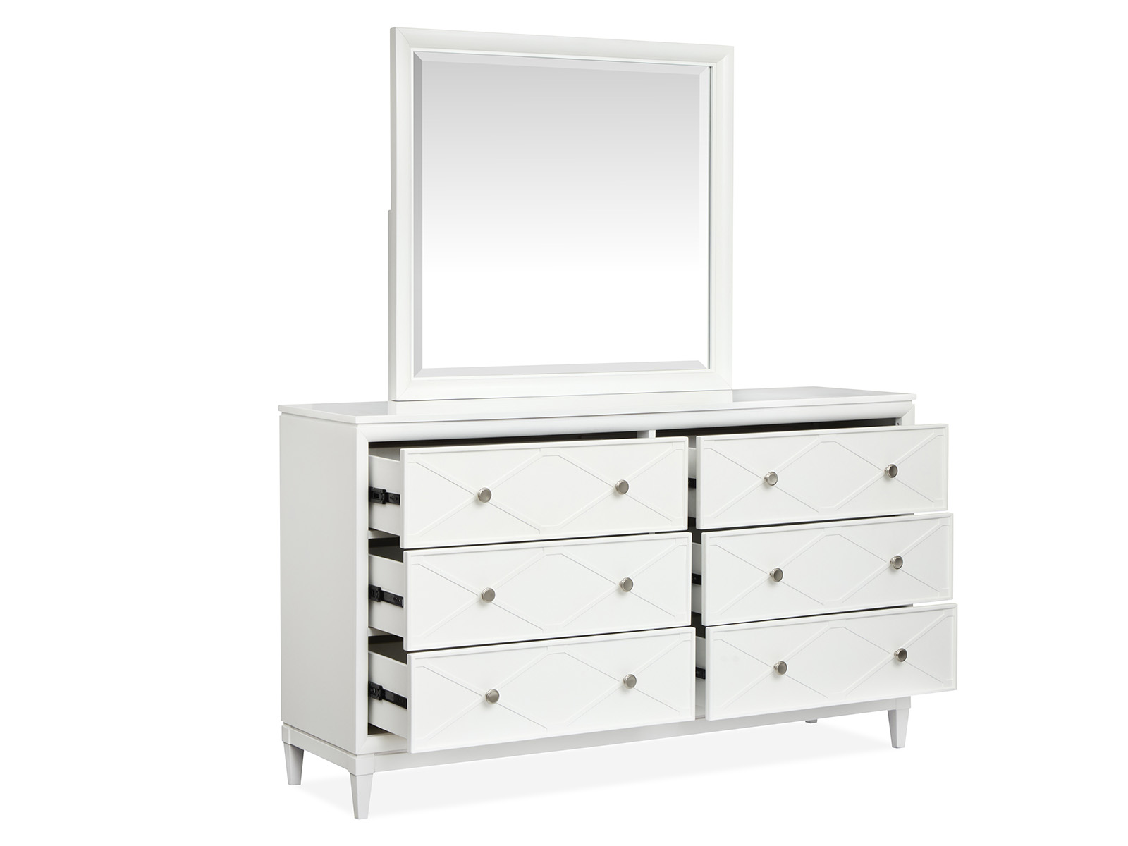 Magnussen Home Springhouse Whisper White Double Drawer Dresser