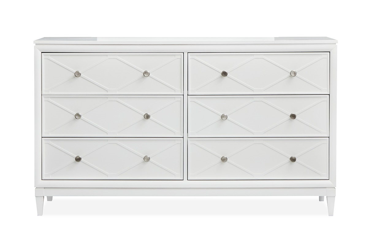 Magnussen Home Springhouse Whisper White Double Drawer Dresser