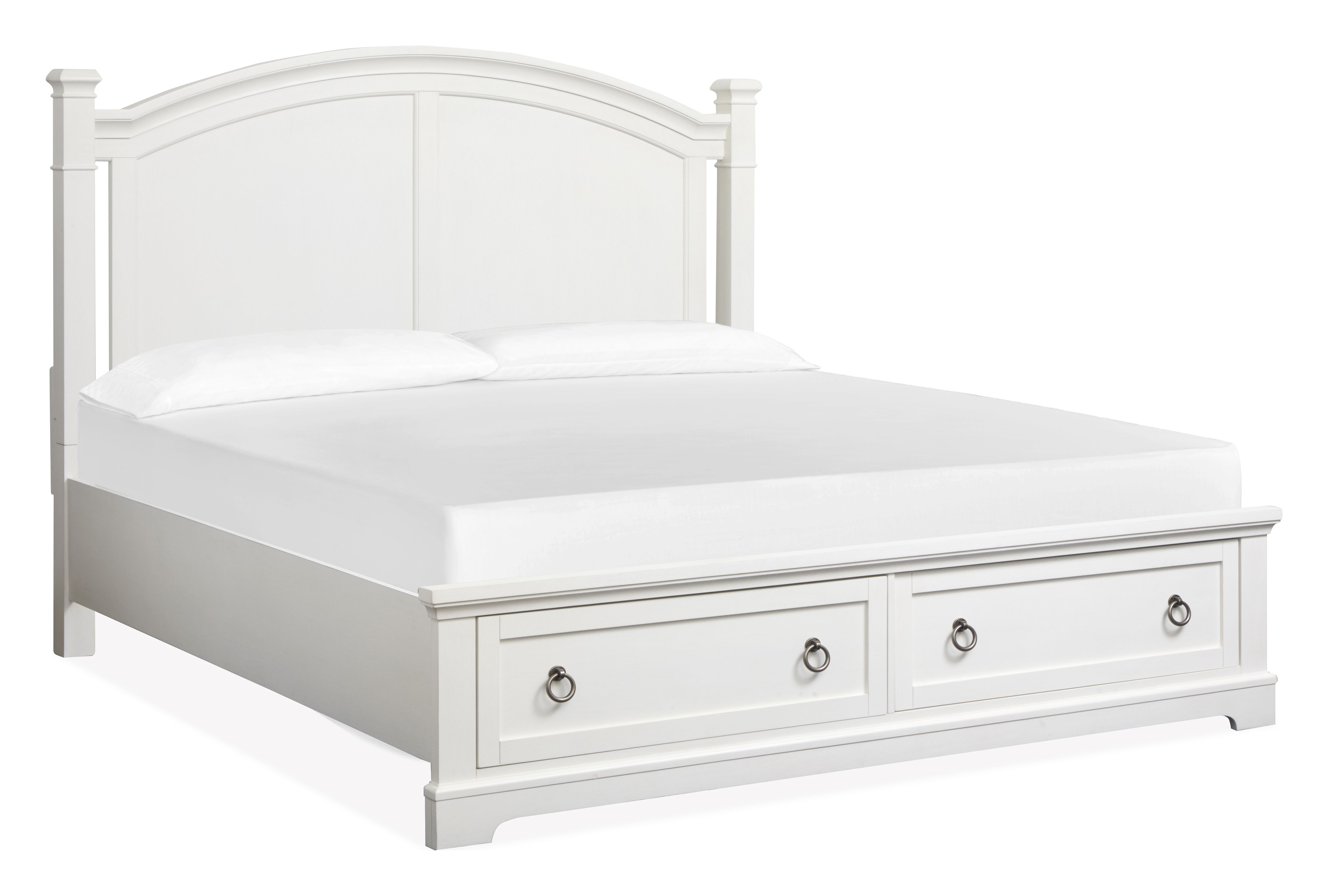 Magnussen Home Kingston Whisper White And Cerused Nutmeg Queen Panel Headboard
